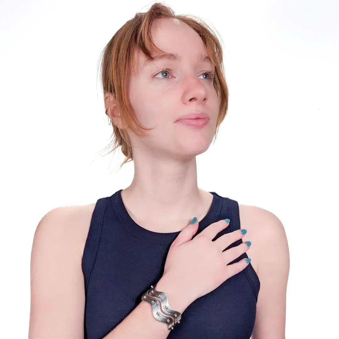 Vintage Mexican Citlali Sterling Silver Mid-Century Modern Cuff Bracelet - 2