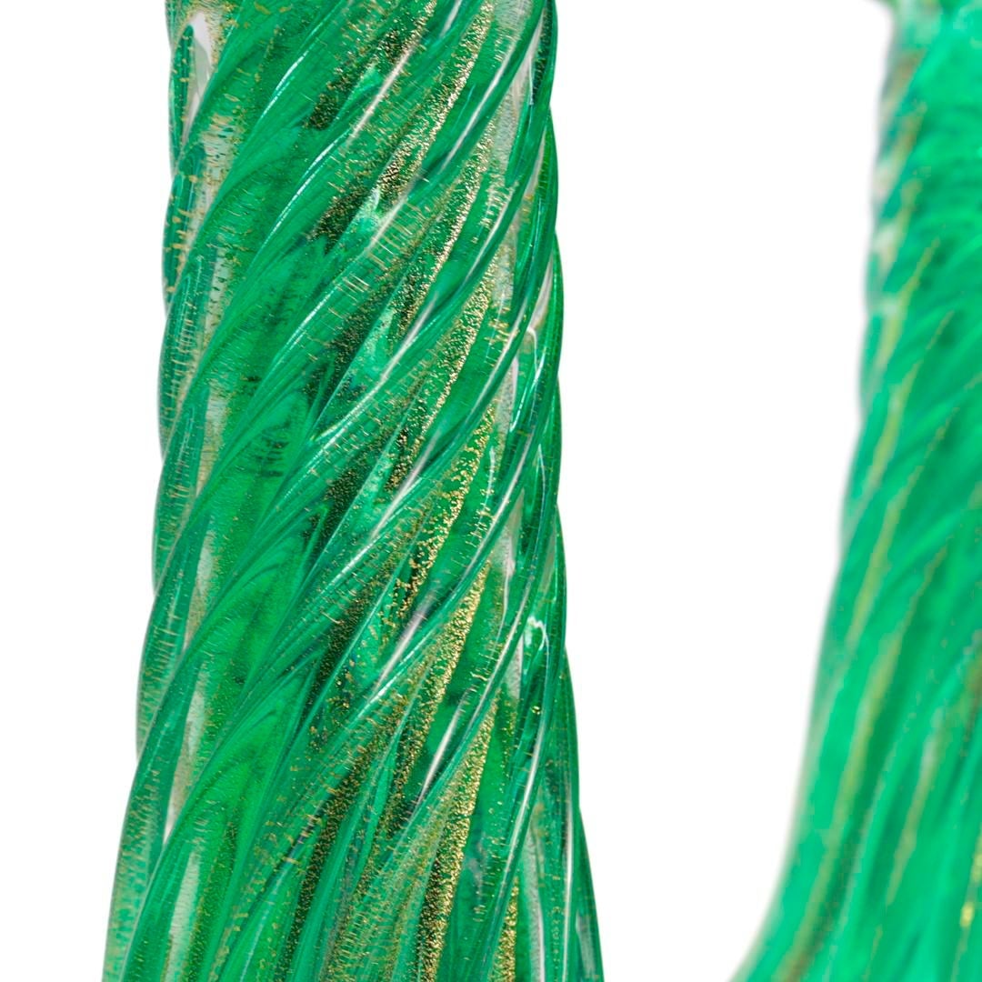 Pair of Signed Archimede Seguso / Tiffany & Co. Murano Glass Twist Candlesticks - 10