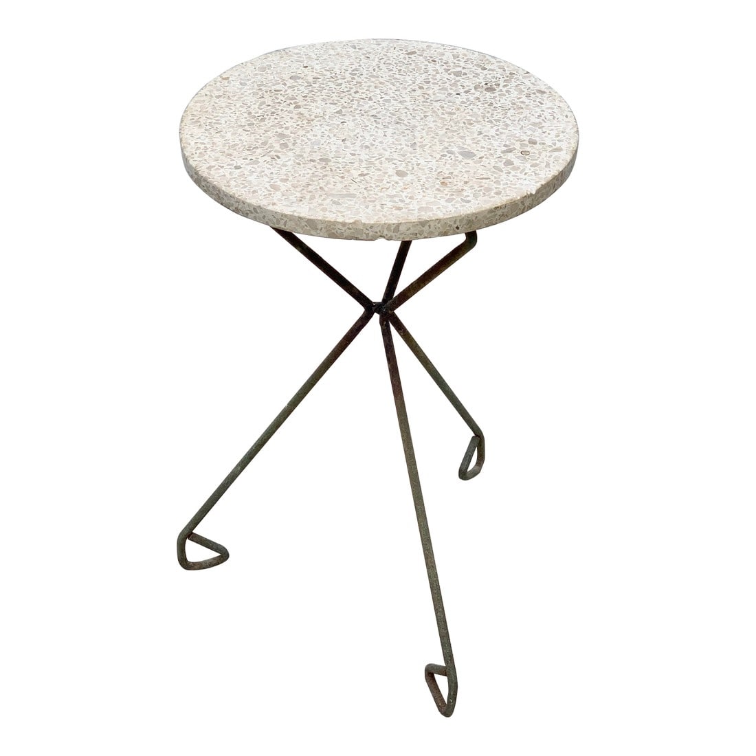 Vintage MCM Terrazzo and Metal Occasional Table (1 of 11)