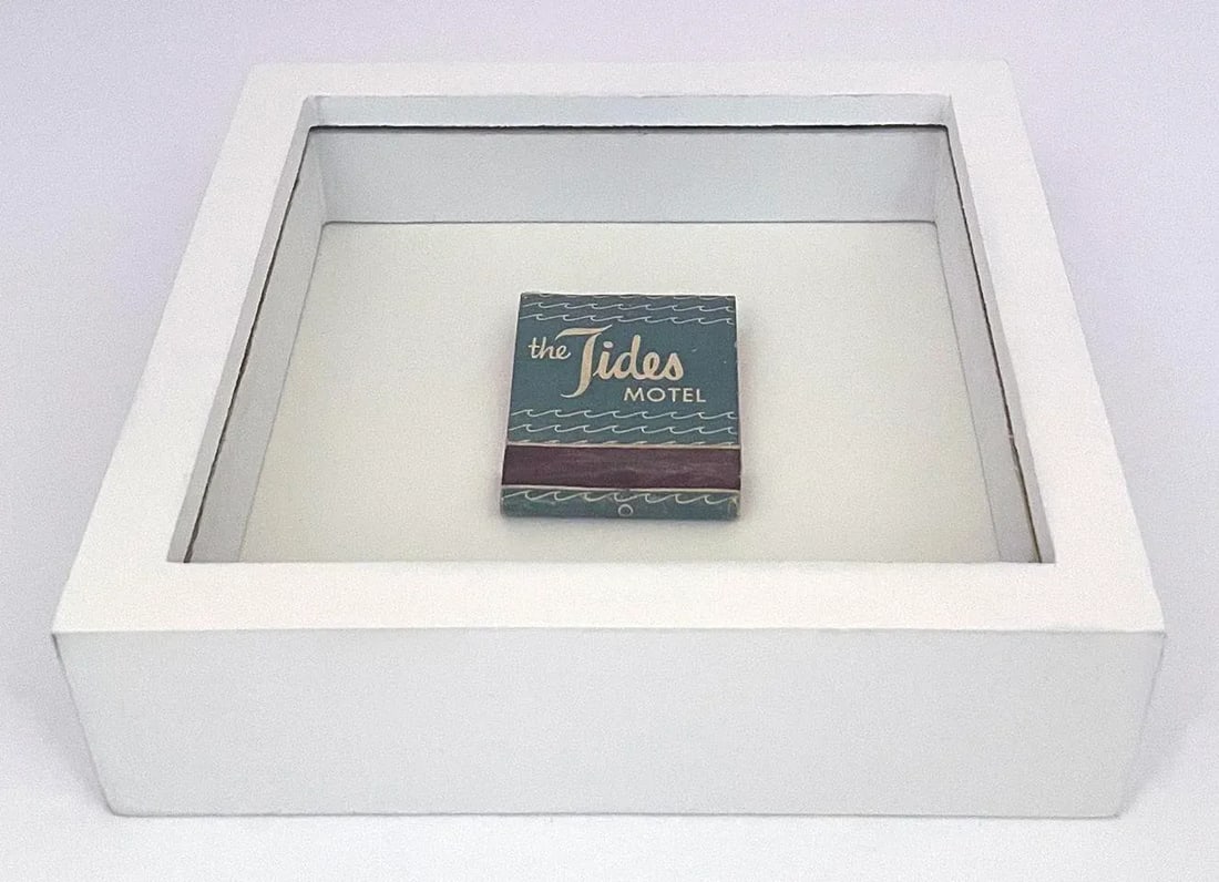Mid 20th Century Mid Century Tides Motel of Laguna Beach Framed Vintage Matchbook - 4