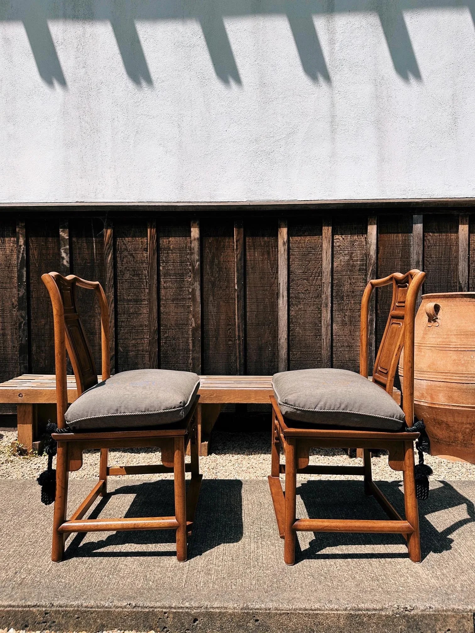 Pair of Late 20th Century Chinese Yoke Back Chairs - 6