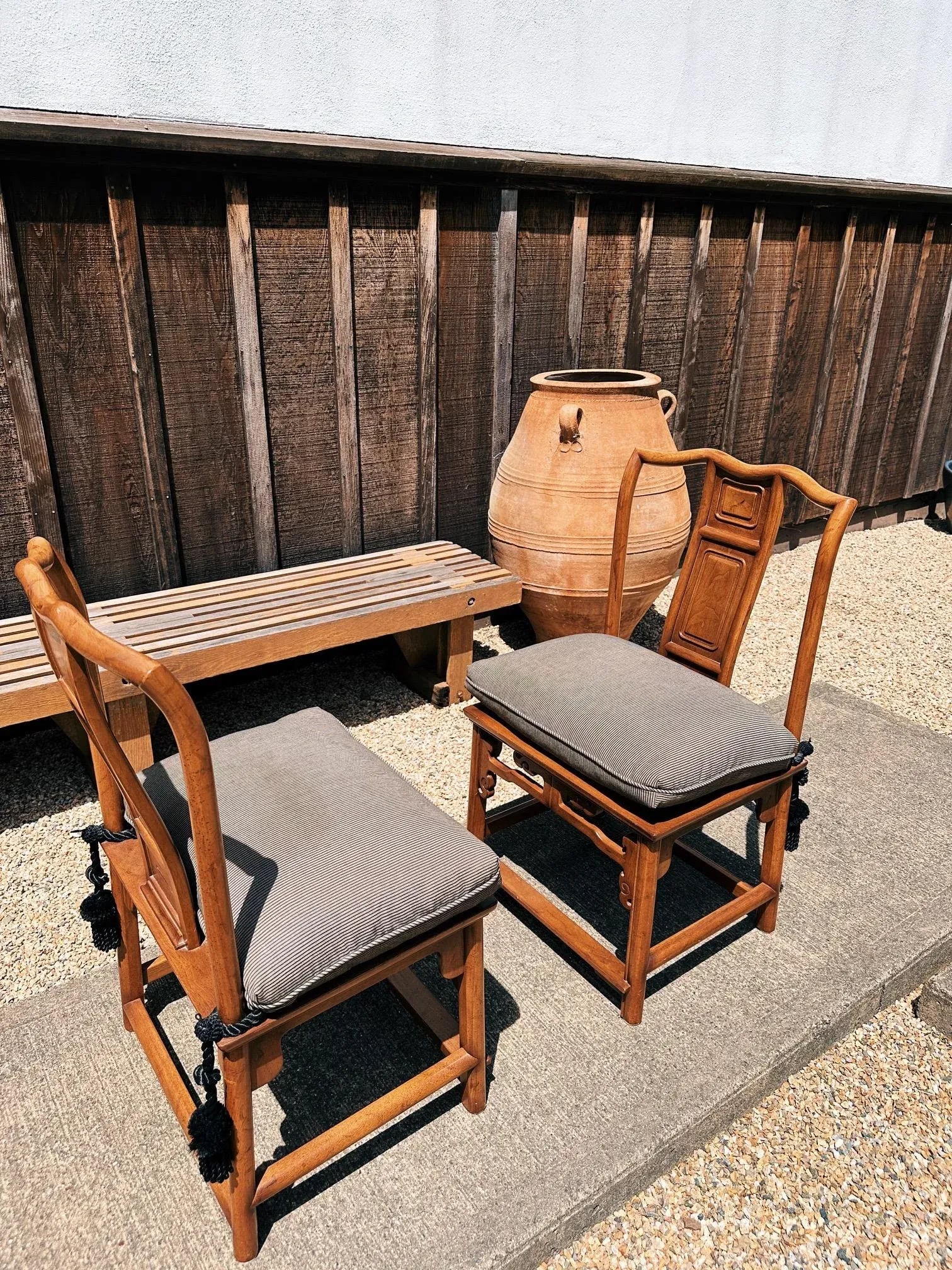 Pair of Late 20th Century Chinese Yoke Back Chairs - 8