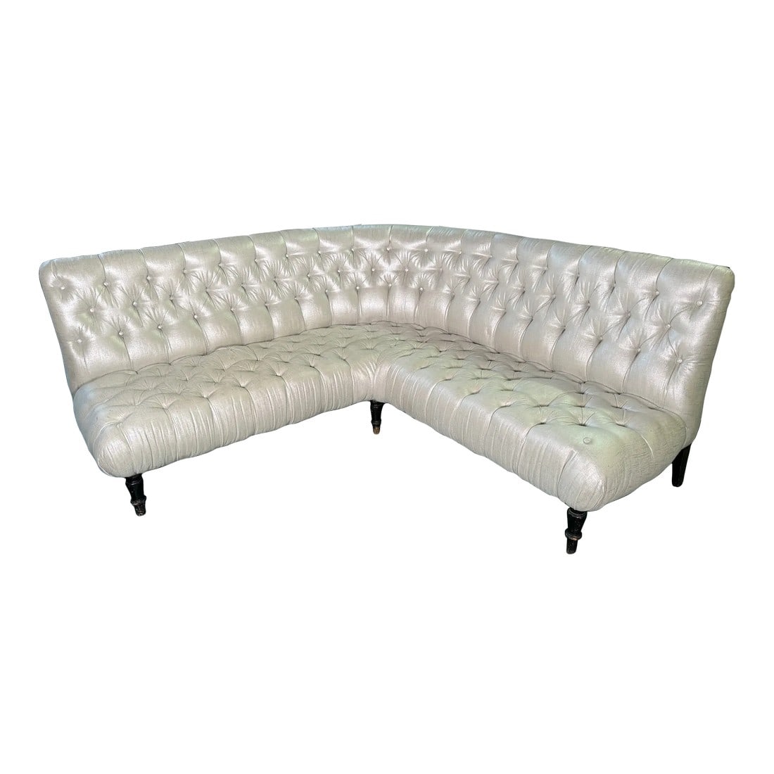 19th Century Napoleon III Tufted Corner Banquet Sofa (1 of 6)
