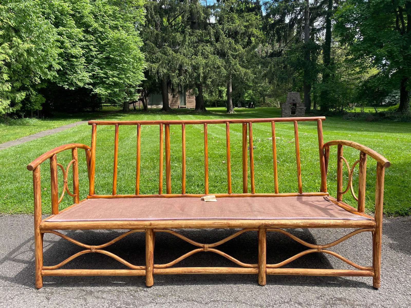 Vintage Sofa Ficks Reed Style Patio Furniture Sofa - 10