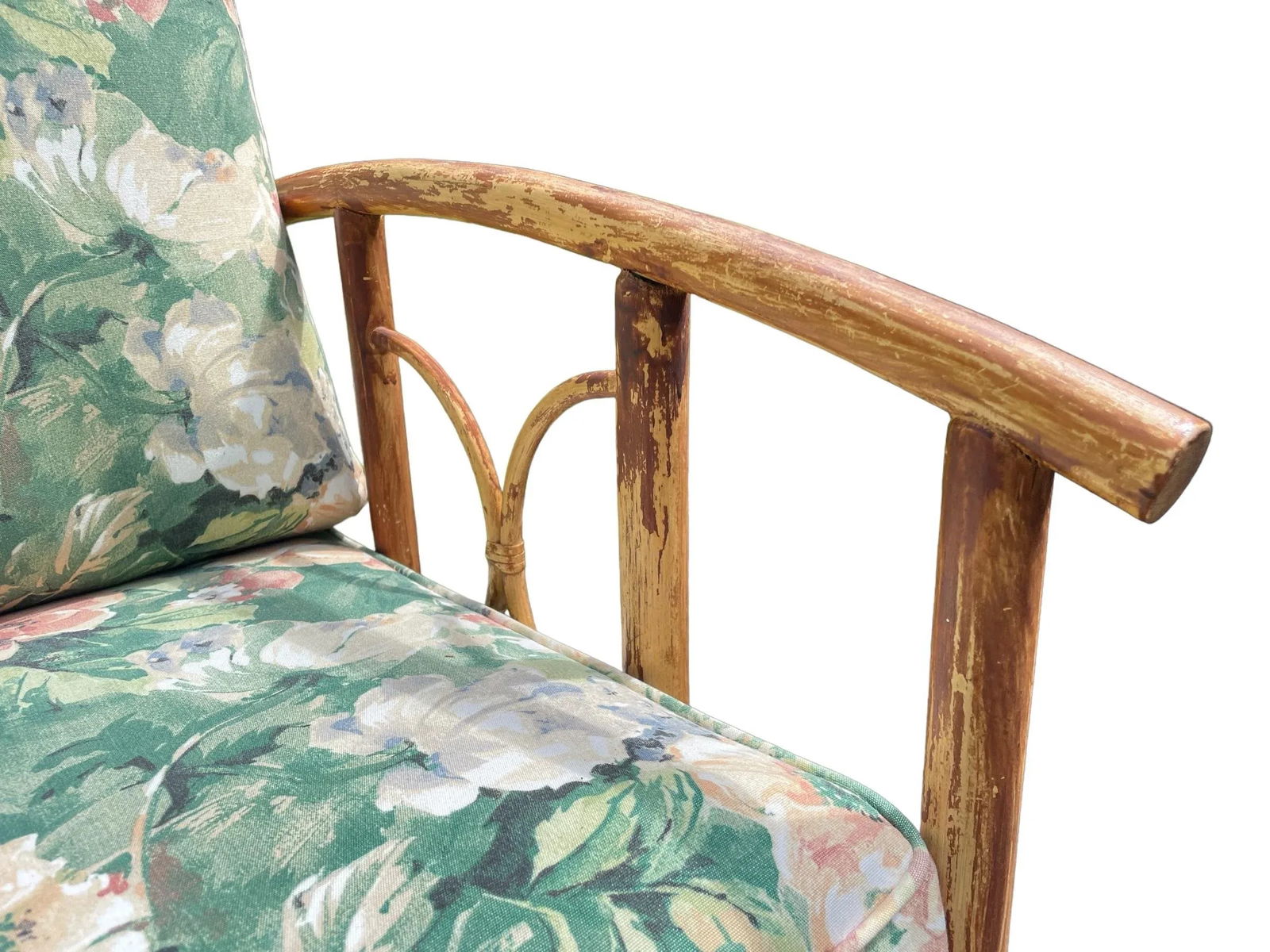 Vintage Sofa Ficks Reed Style Patio Furniture Sofa - 3