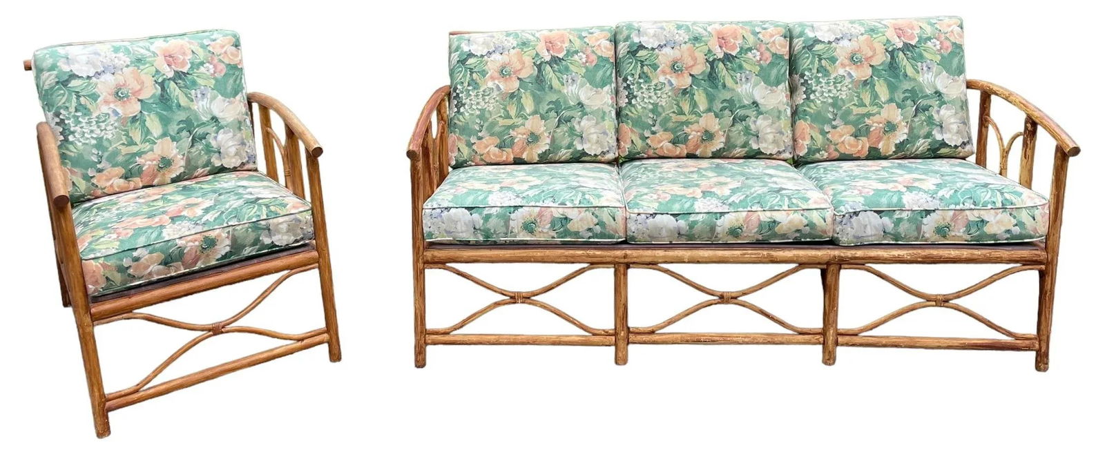 Vintage Sofa Ficks Reed Style Patio Furniture Sofa - 8