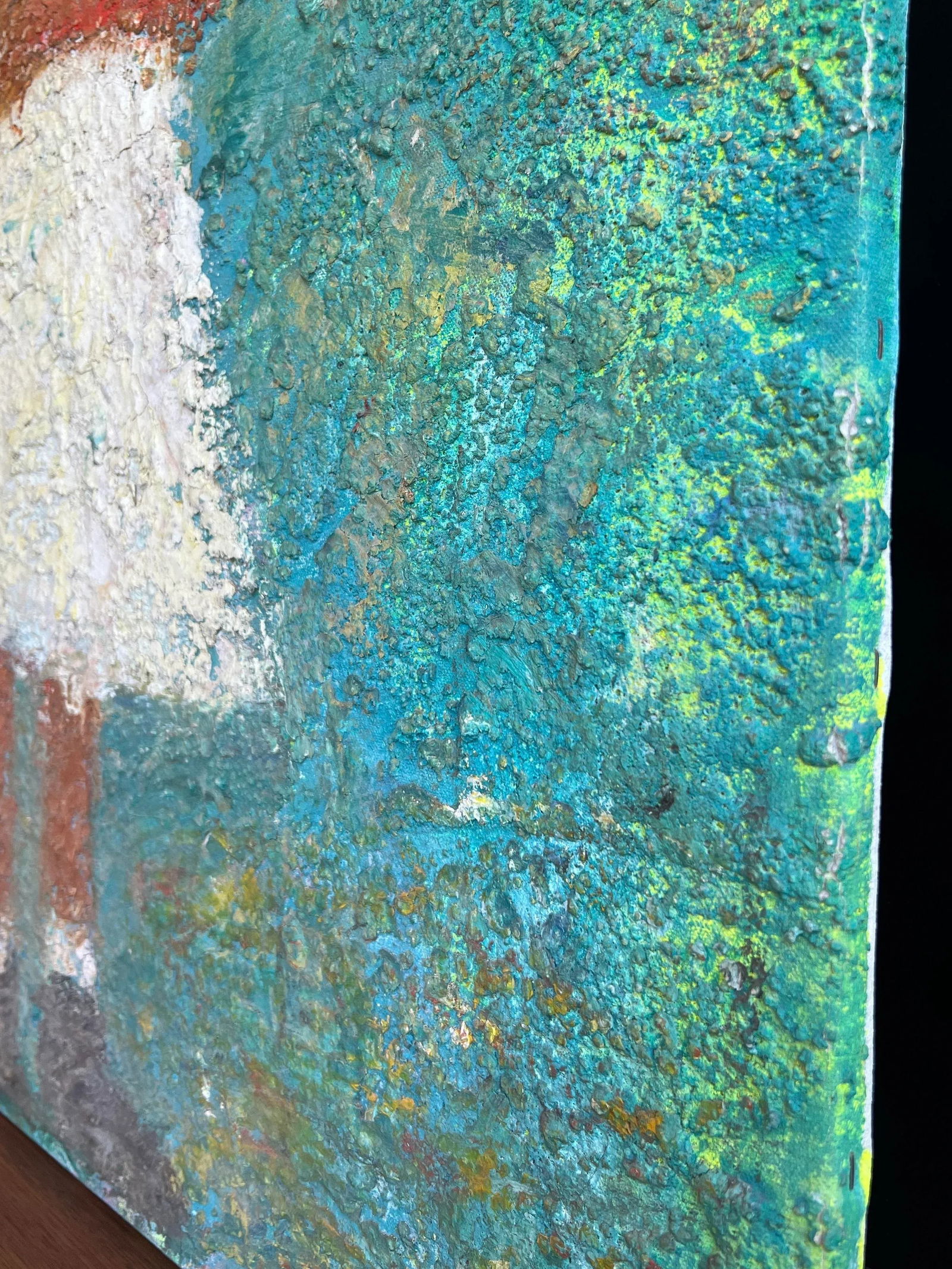 Girl With Blue Balloon 2005 Large Statement Piece Oil Painting by Zaza Khabuliani, Original, Signed - 10