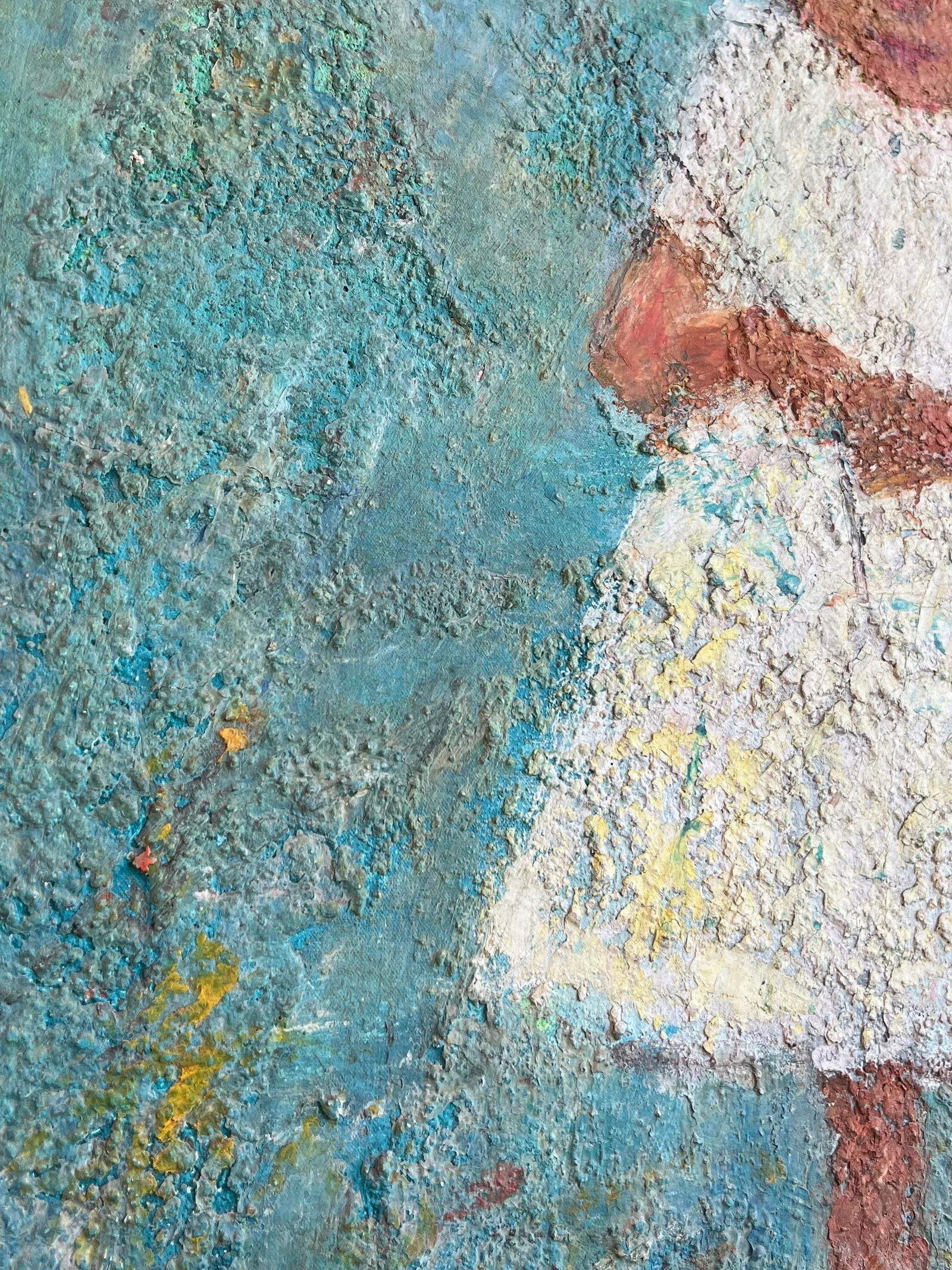 Girl With Blue Balloon 2005 Large Statement Piece Oil Painting by Zaza Khabuliani, Original, Signed - 4