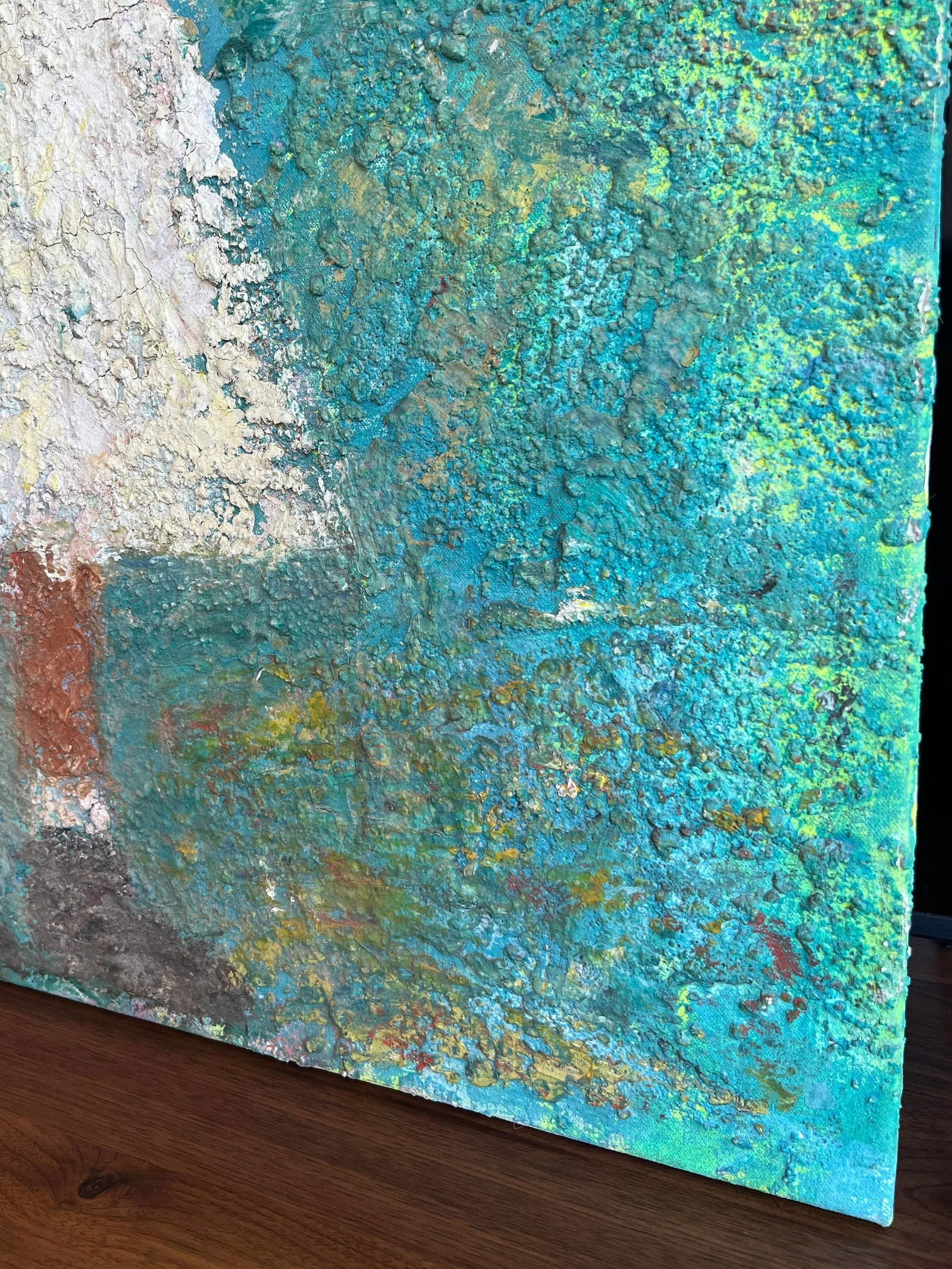 Girl With Blue Balloon 2005 Large Statement Piece Oil Painting by Zaza Khabuliani, Original, Signed - 5