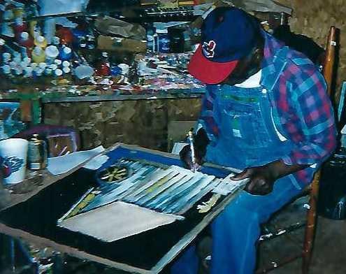 Mid 20th Century Jimmy Lee Sudduth Painting of a Gristmill Where He Worked - 6