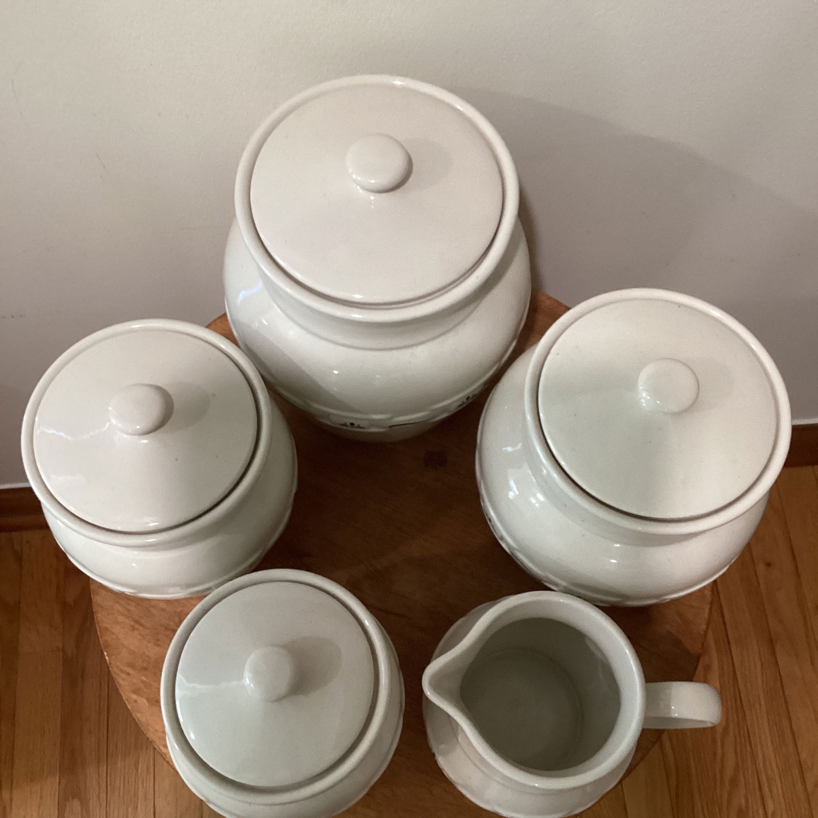Mid 20th Century Retired Longaberger Pottery Original Woven Traditions Heritage Collection Set- 5 Pi - 2