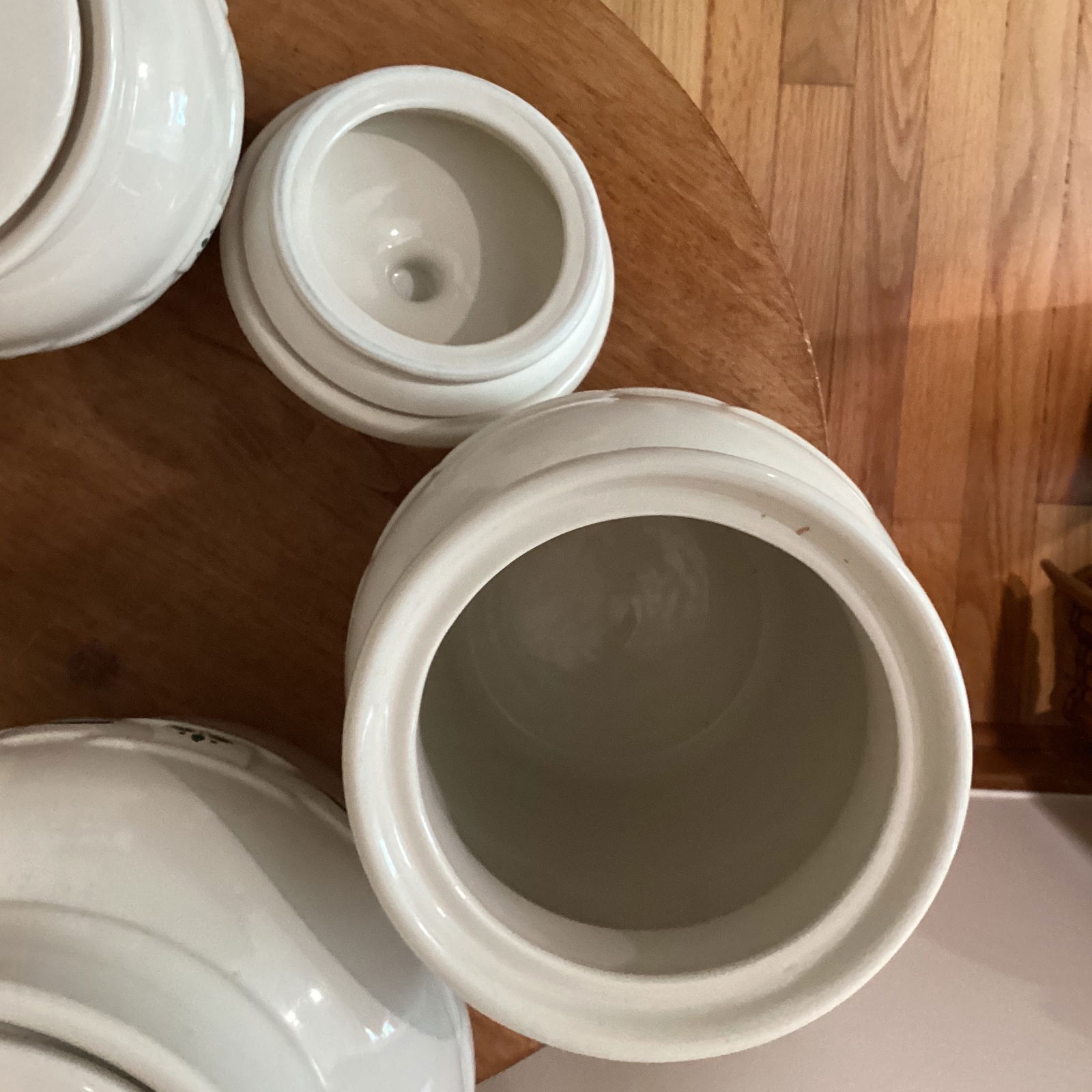 Mid 20th Century Retired Longaberger Pottery Original Woven Traditions Heritage Collection Set- 5 Pi - 4