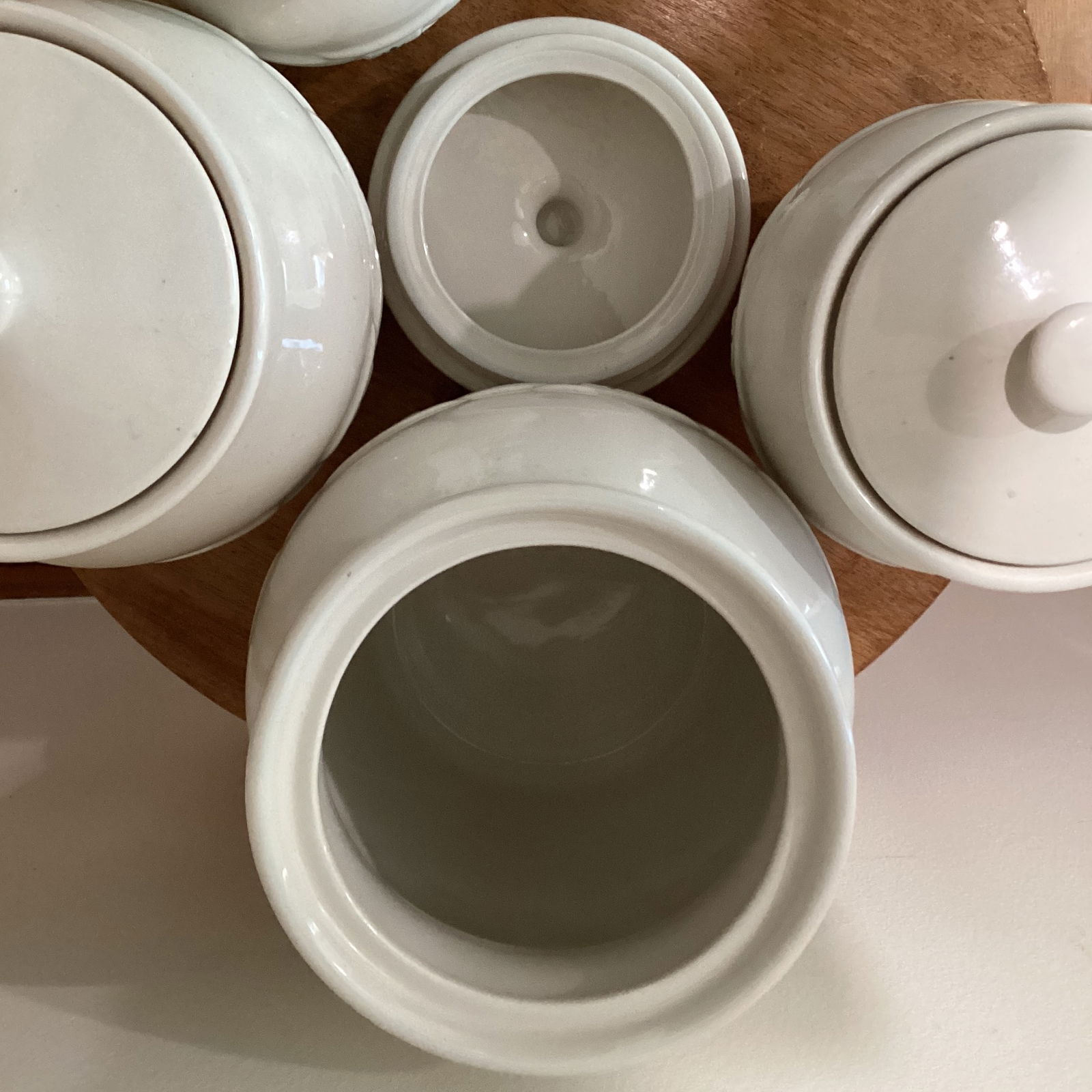 Mid 20th Century Retired Longaberger Pottery Original Woven Traditions Heritage Collection Set- 5 Pi - 6