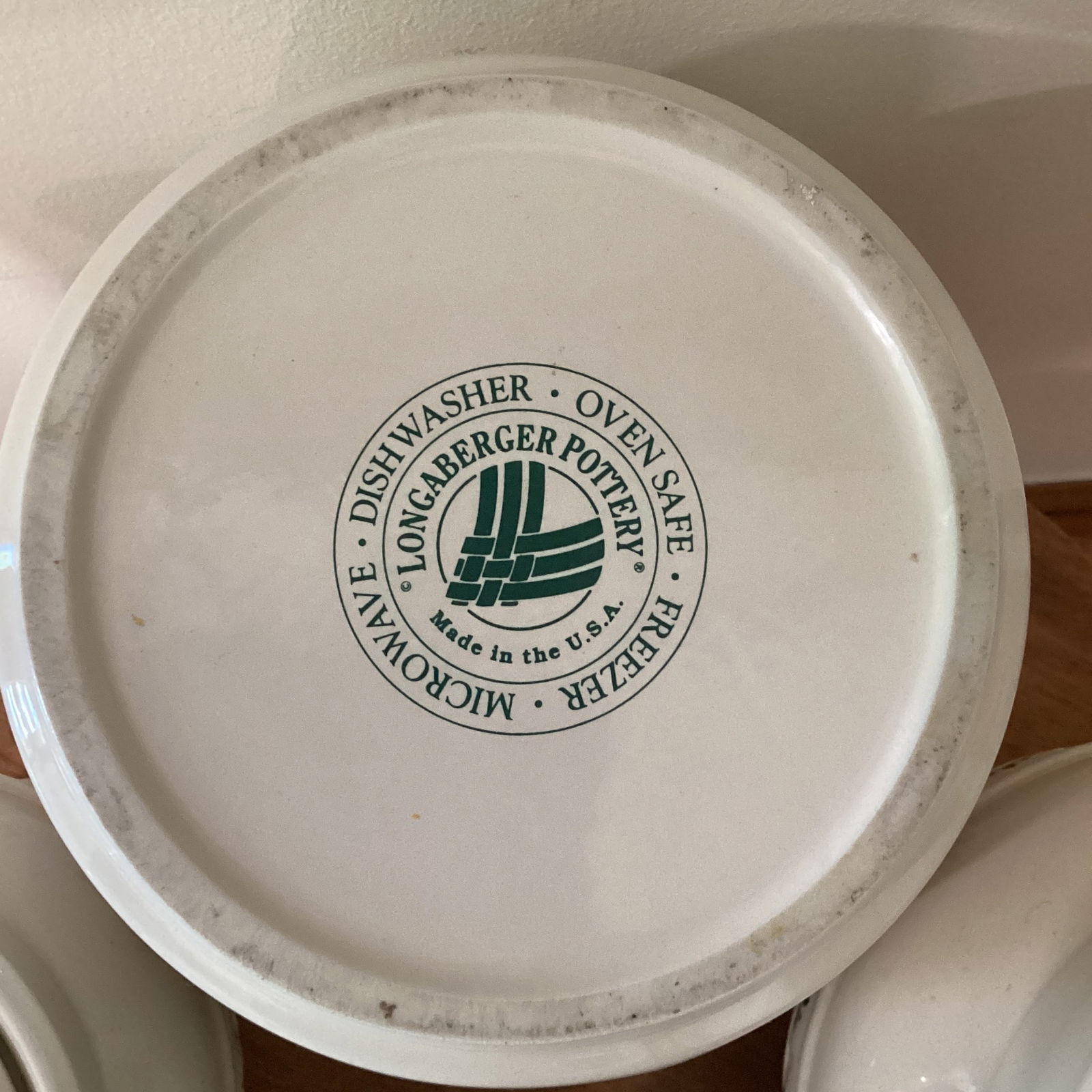 Mid 20th Century Retired Longaberger Pottery Original Woven Traditions Heritage Collection Set- 5 Pi - 8