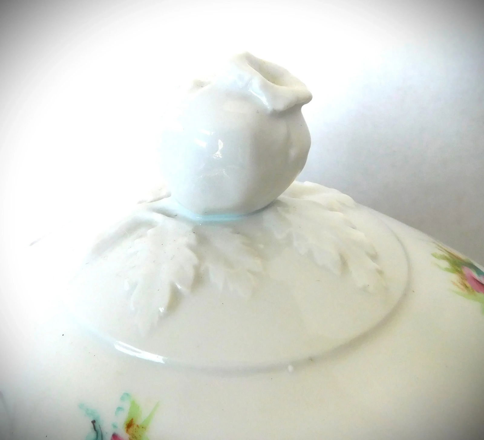 Richard Ginori Large Porcelain Ceramic Covered Vintage Serving Piece and Under Plate, Made in Italy - 6