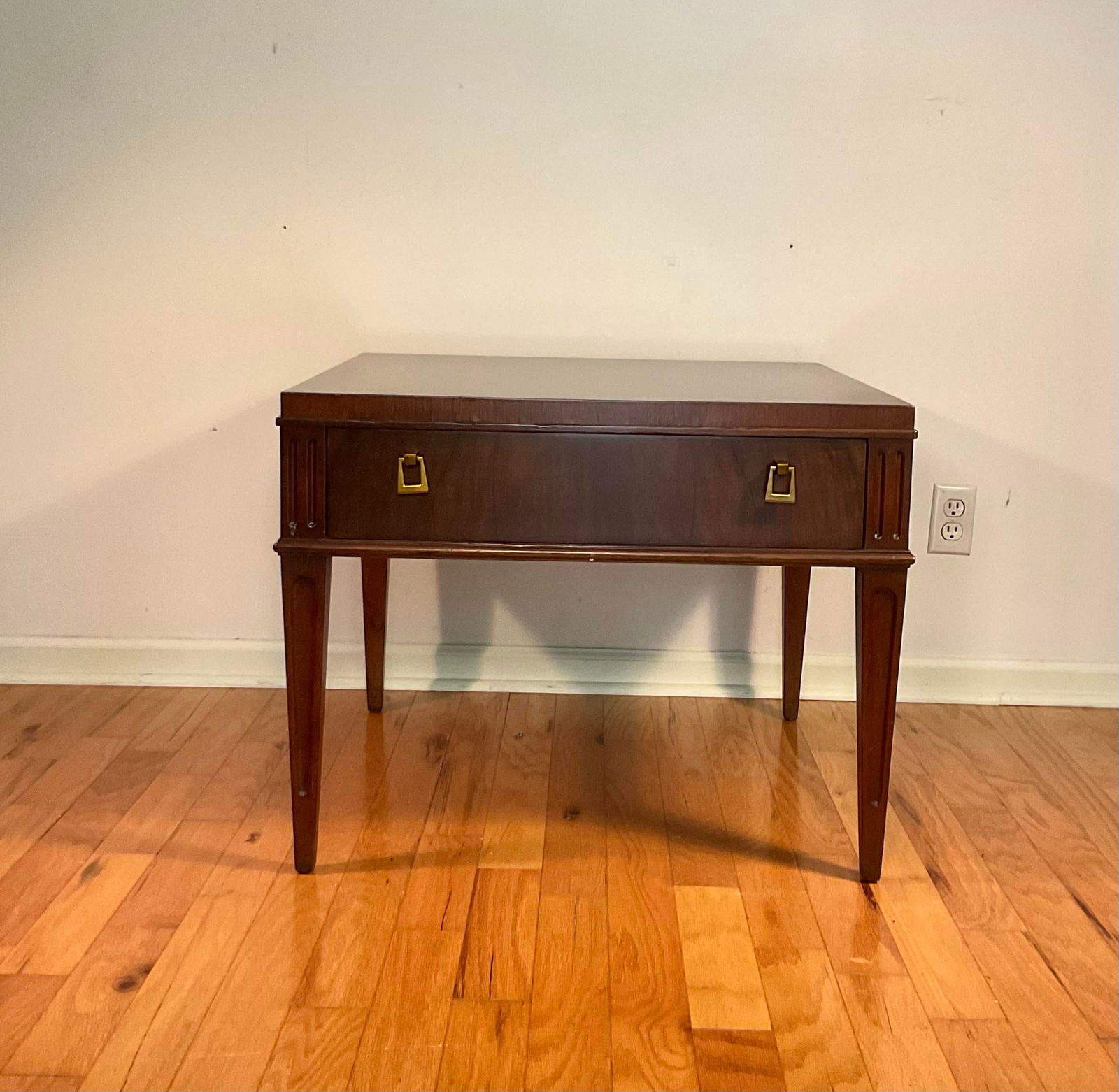 1960s Baker Furniture Mid-Century Modern Rosewood Side End Table With Drawer - 2