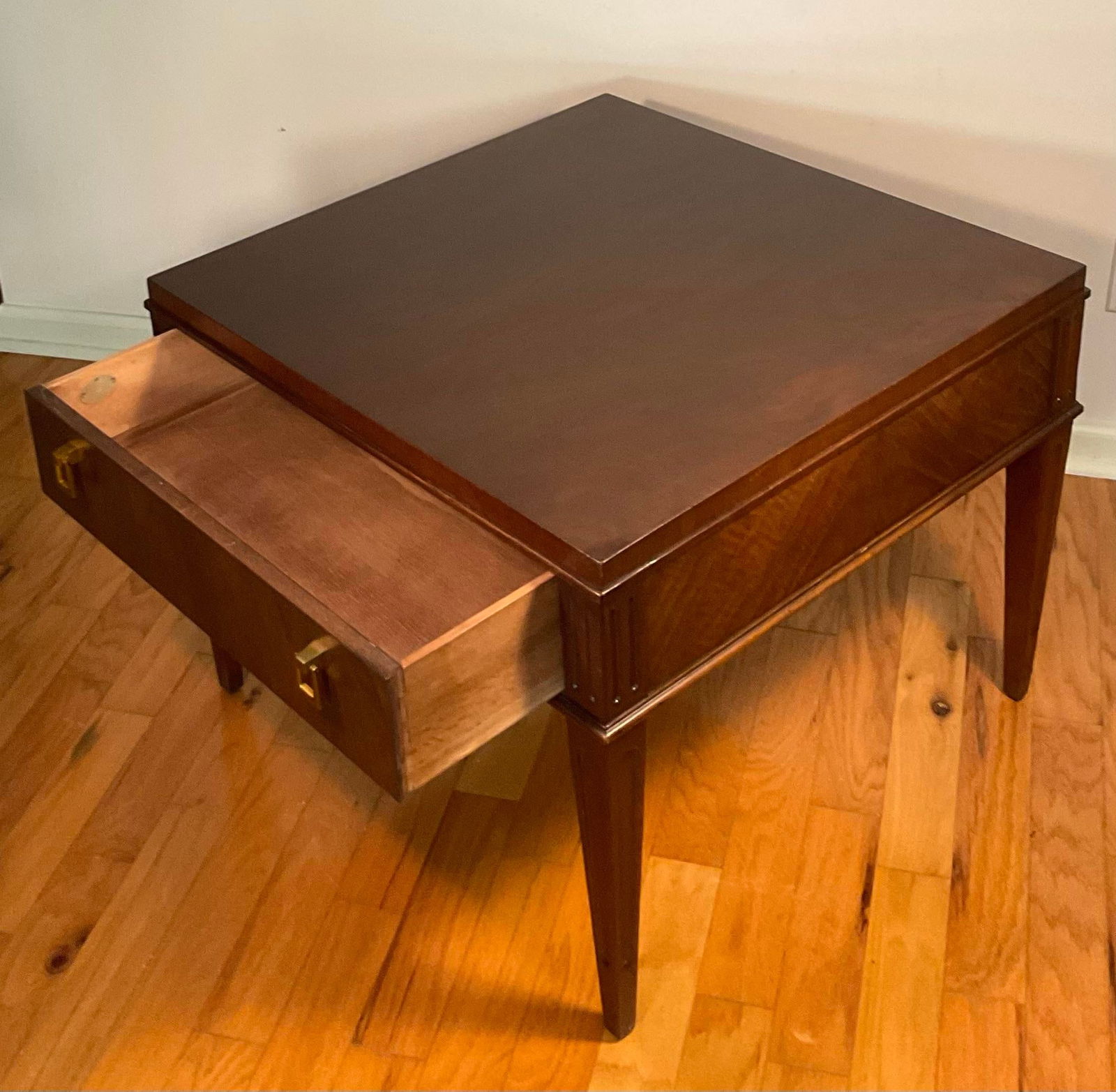 1960s Baker Furniture Mid-Century Modern Rosewood Side End Table With Drawer - 5