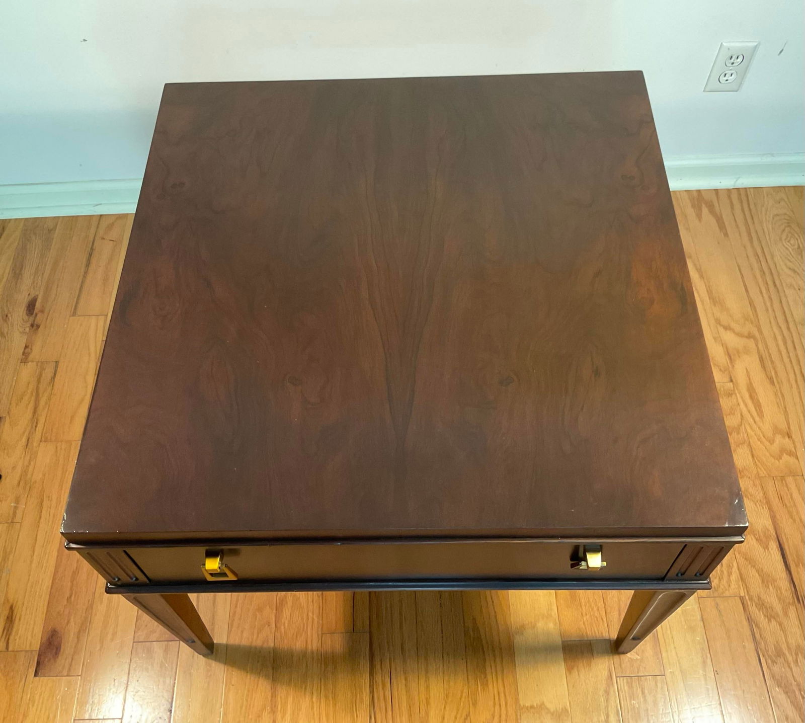 1960s Baker Furniture Mid-Century Modern Rosewood Side End Table With Drawer - 9
