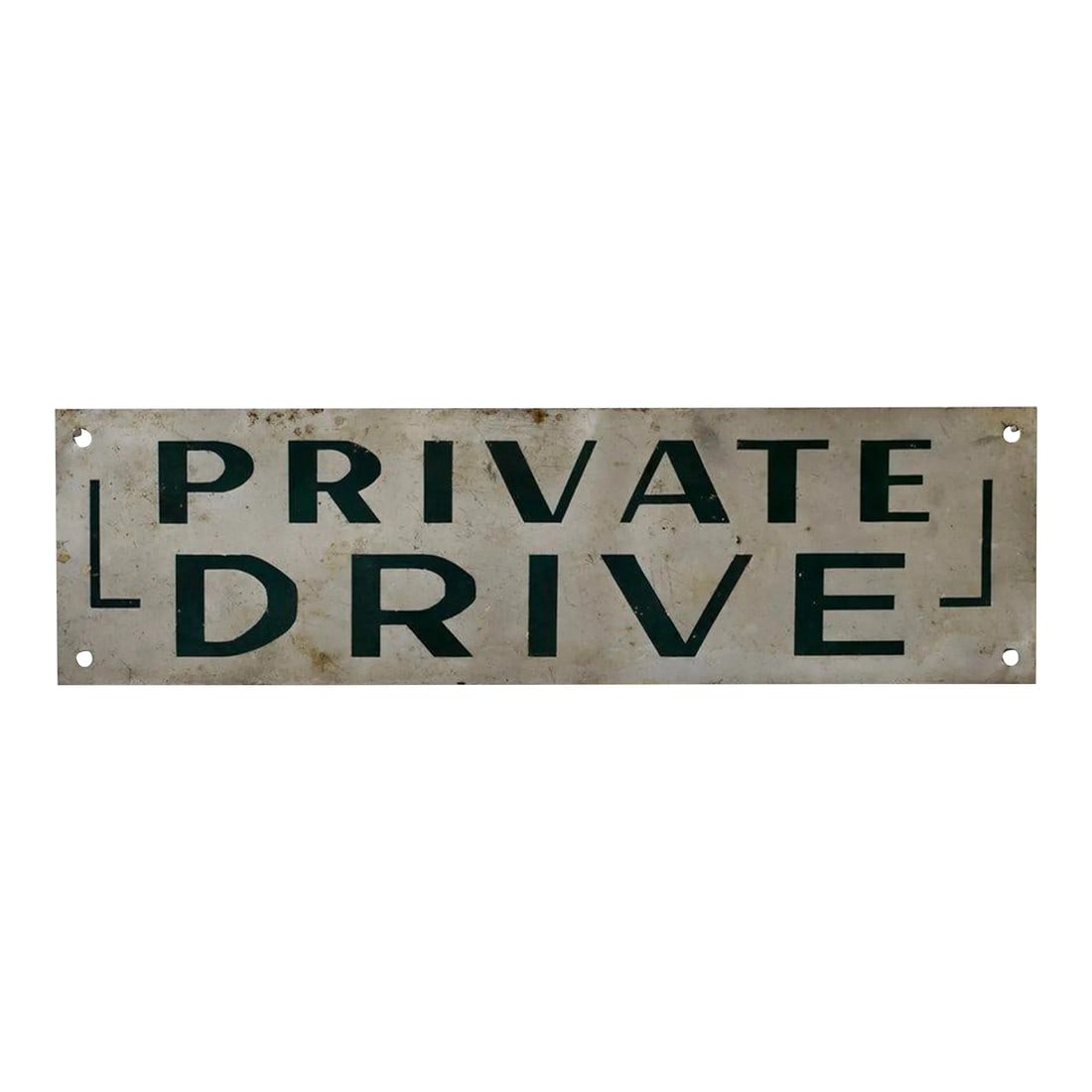Vintage Art Deco "Private Drive" Sign, Circa 1930s/1940s (1 of 11)