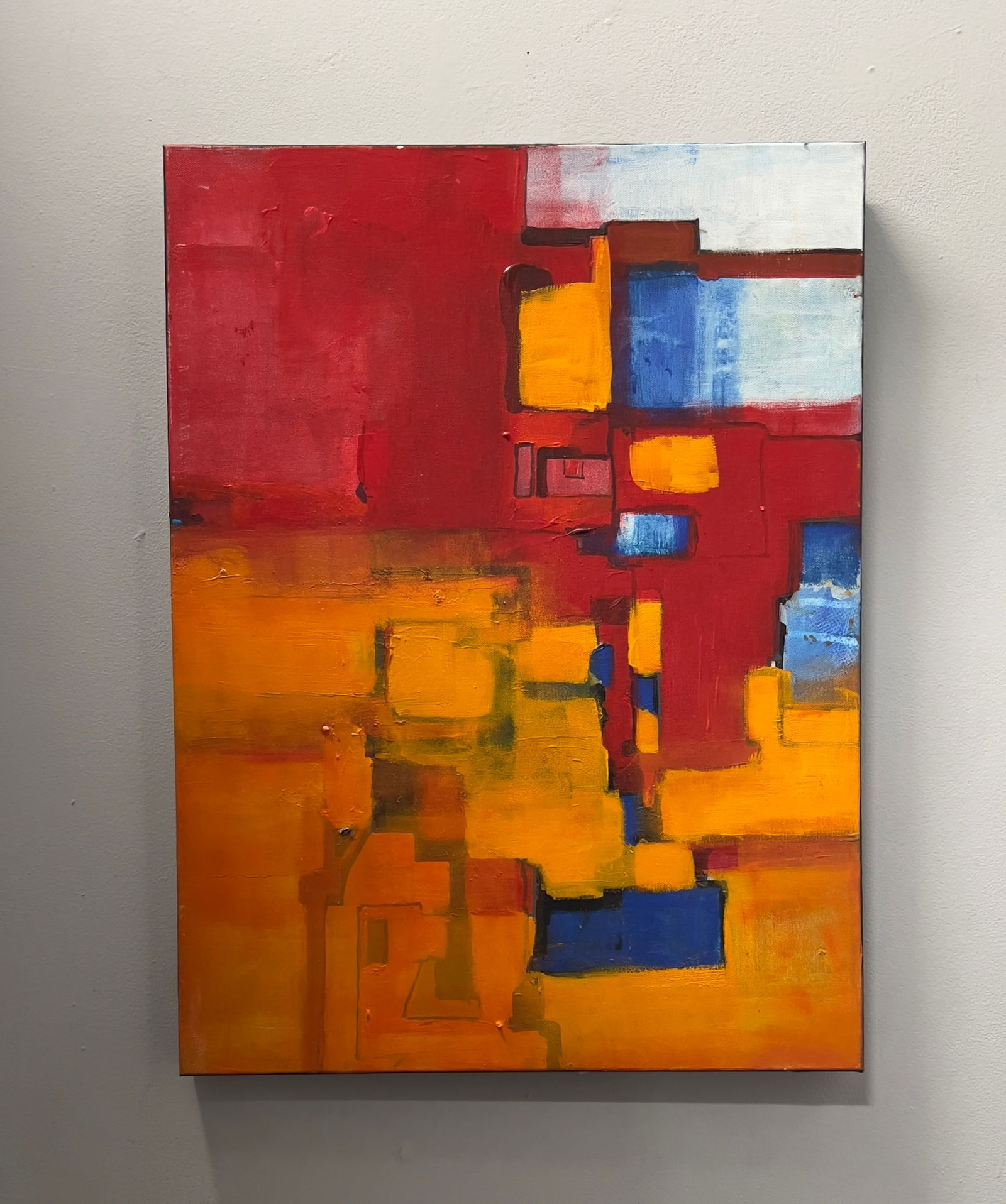 City Heat Modern Abstract Original Painting - 2