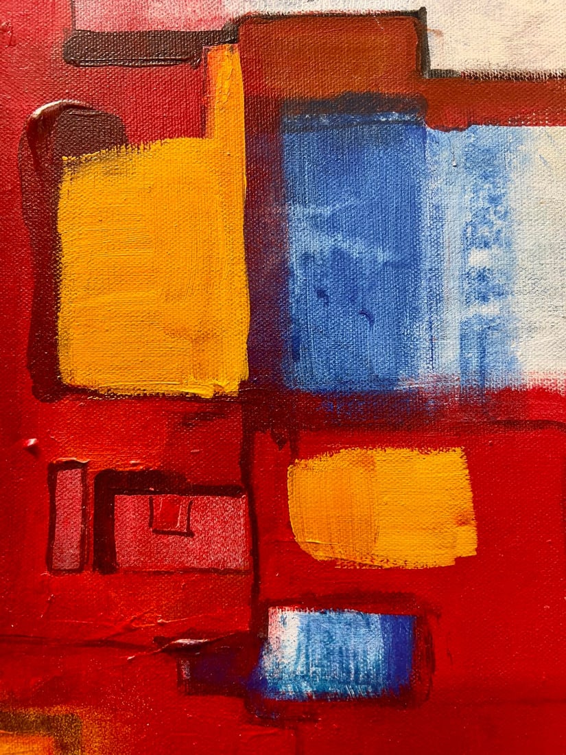 City Heat Modern Abstract Original Painting - 7