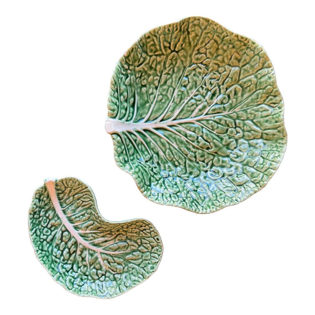 Bordallo Pinheiro Cabbage Plates- 2 Pieces (1 of 5)