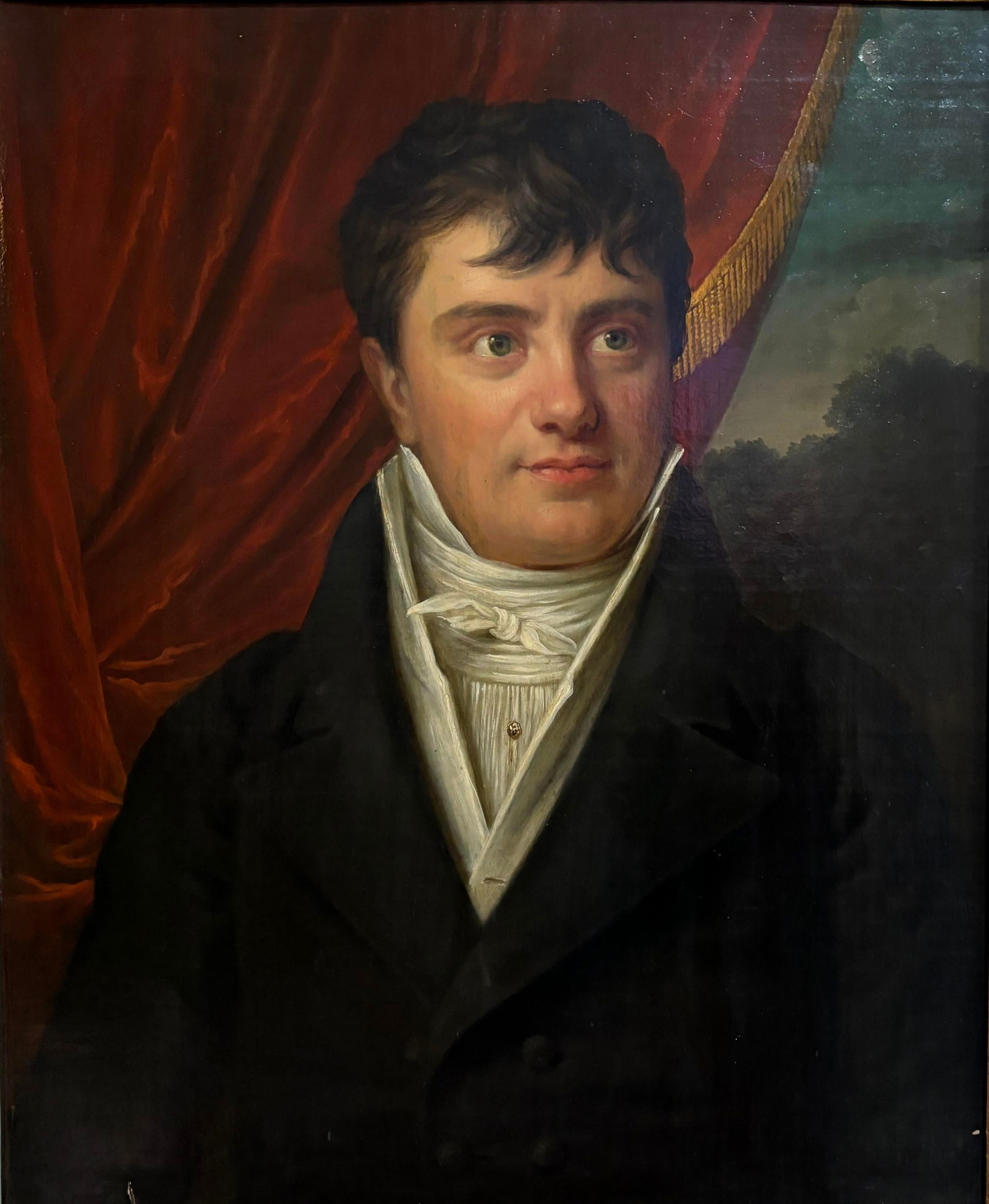 Circa 1810 Painting, Portrait of a Gentleman, Framed - 2