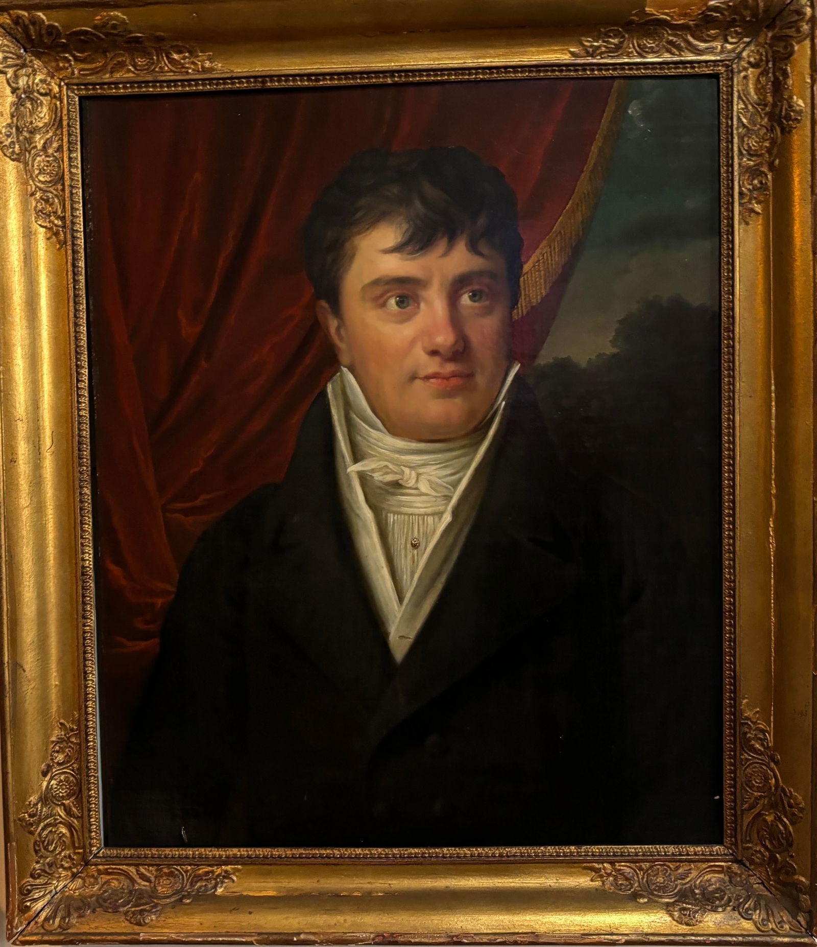 Circa 1810 Painting, Portrait of a Gentleman, Framed - 9
