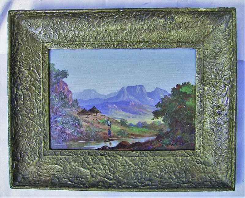 20c Oil on Boards by Percy Wort of Natal South African Scenes - a Pair - 6