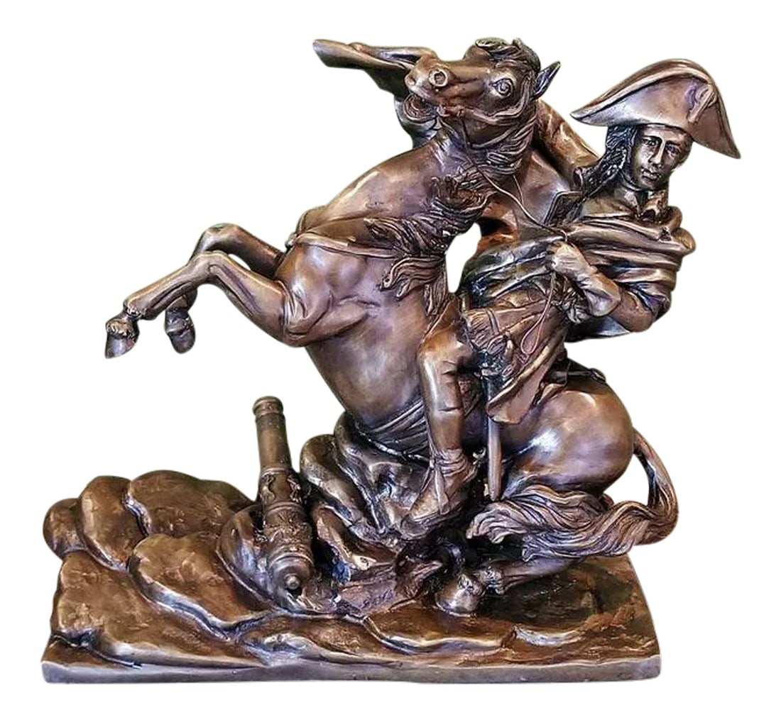 19c Bronze Sculpture of Napoleon Crossing the Alps (1 of 8)