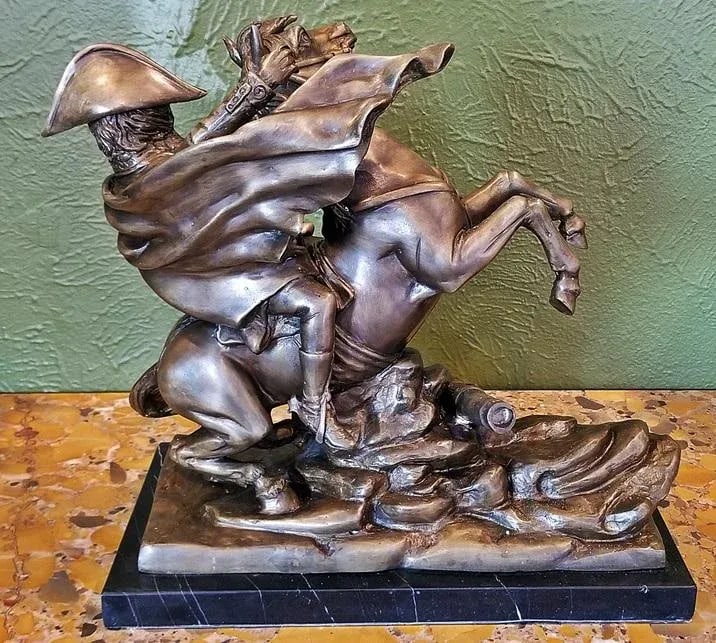 19c Bronze Sculpture of Napoleon Crossing the Alps - 4