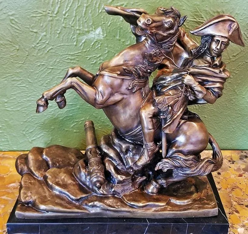 19c Bronze Sculpture of Napoleon Crossing the Alps - 5
