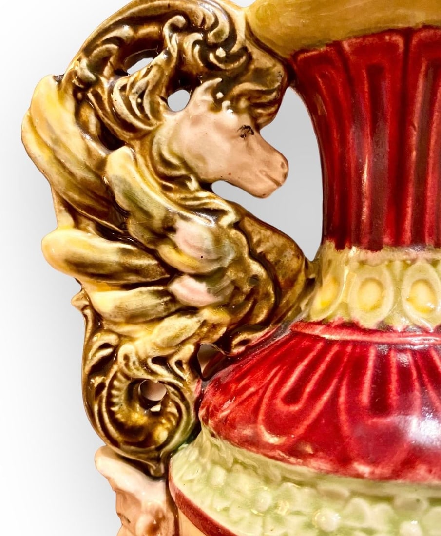 Antique 1920's Grand Tour Italian Venice Majolica - 7