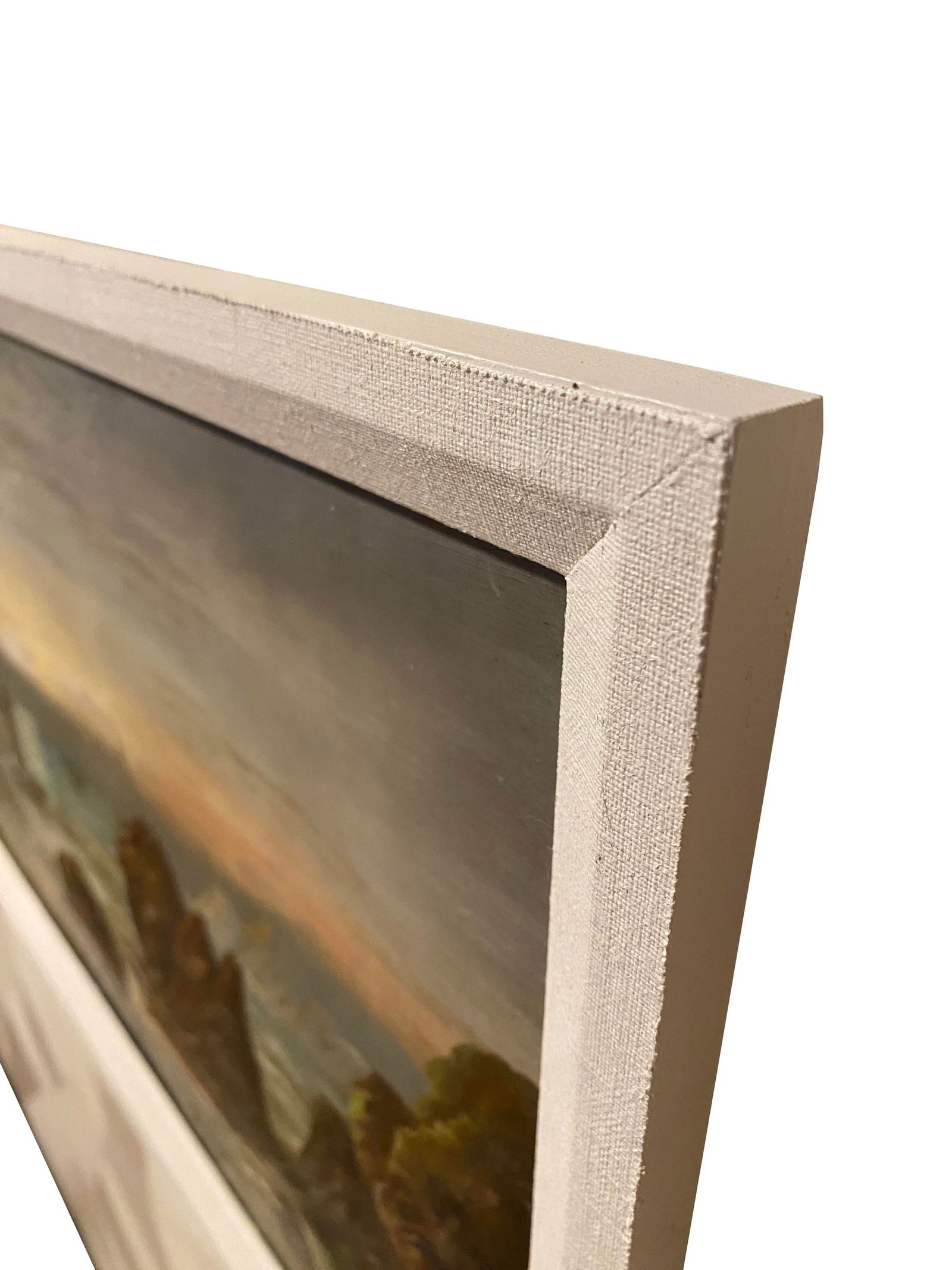 Mid 20th Century Sea Oil Painting With Linen Frame - 4