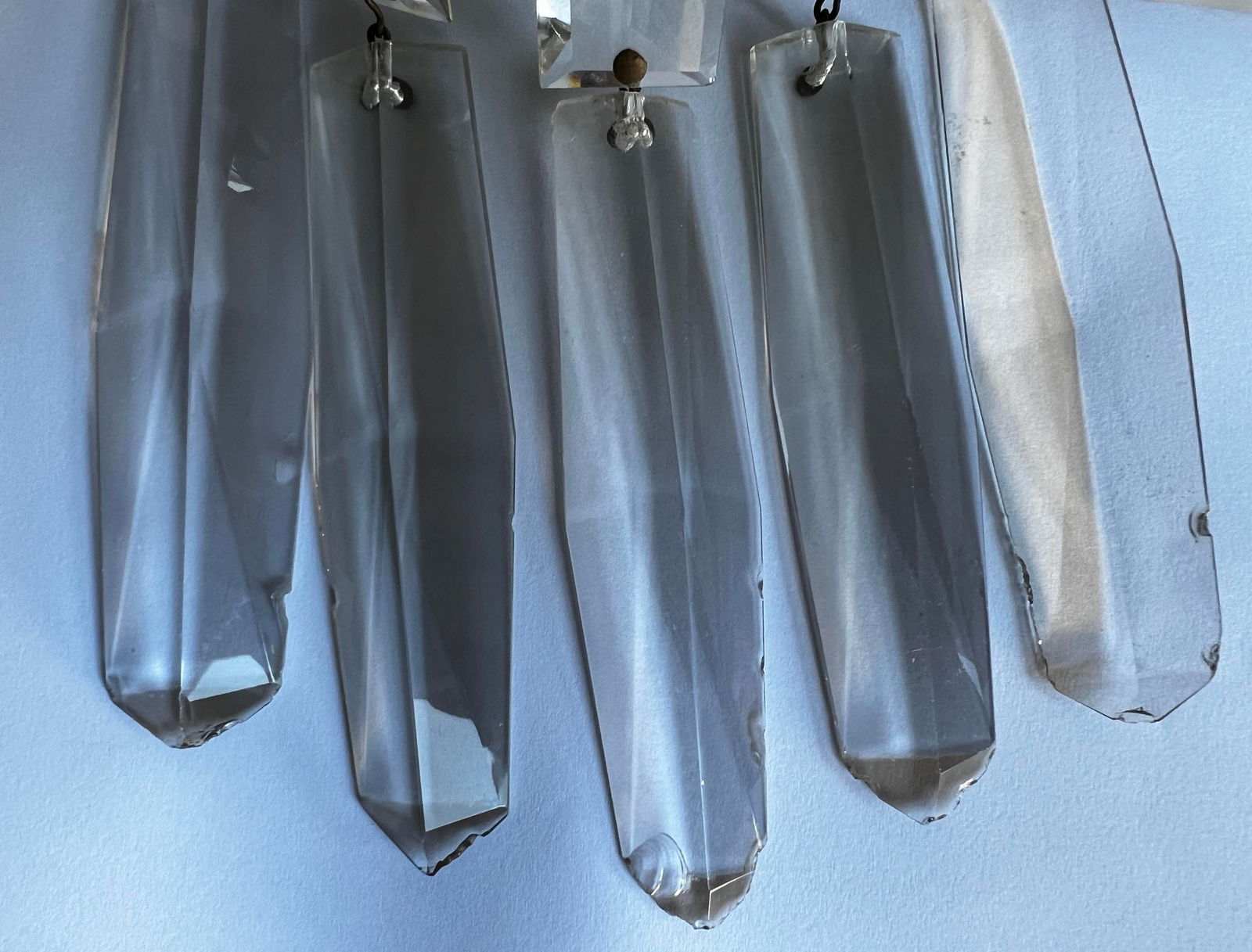 19th Century Girandole Crystal, Brass and Marble Candelabra - 10