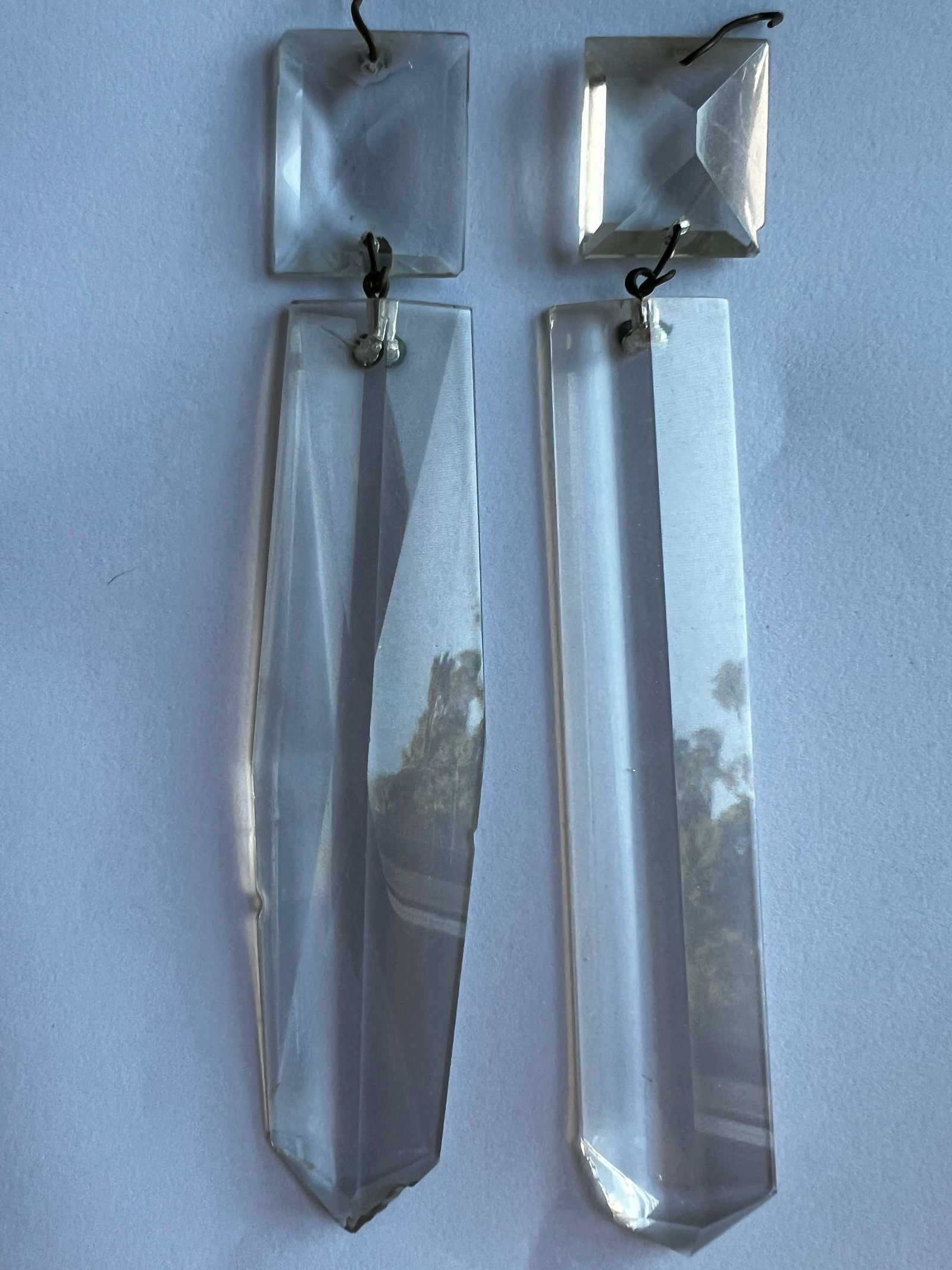 19th Century Girandole Crystal, Brass and Marble Candelabra - 11