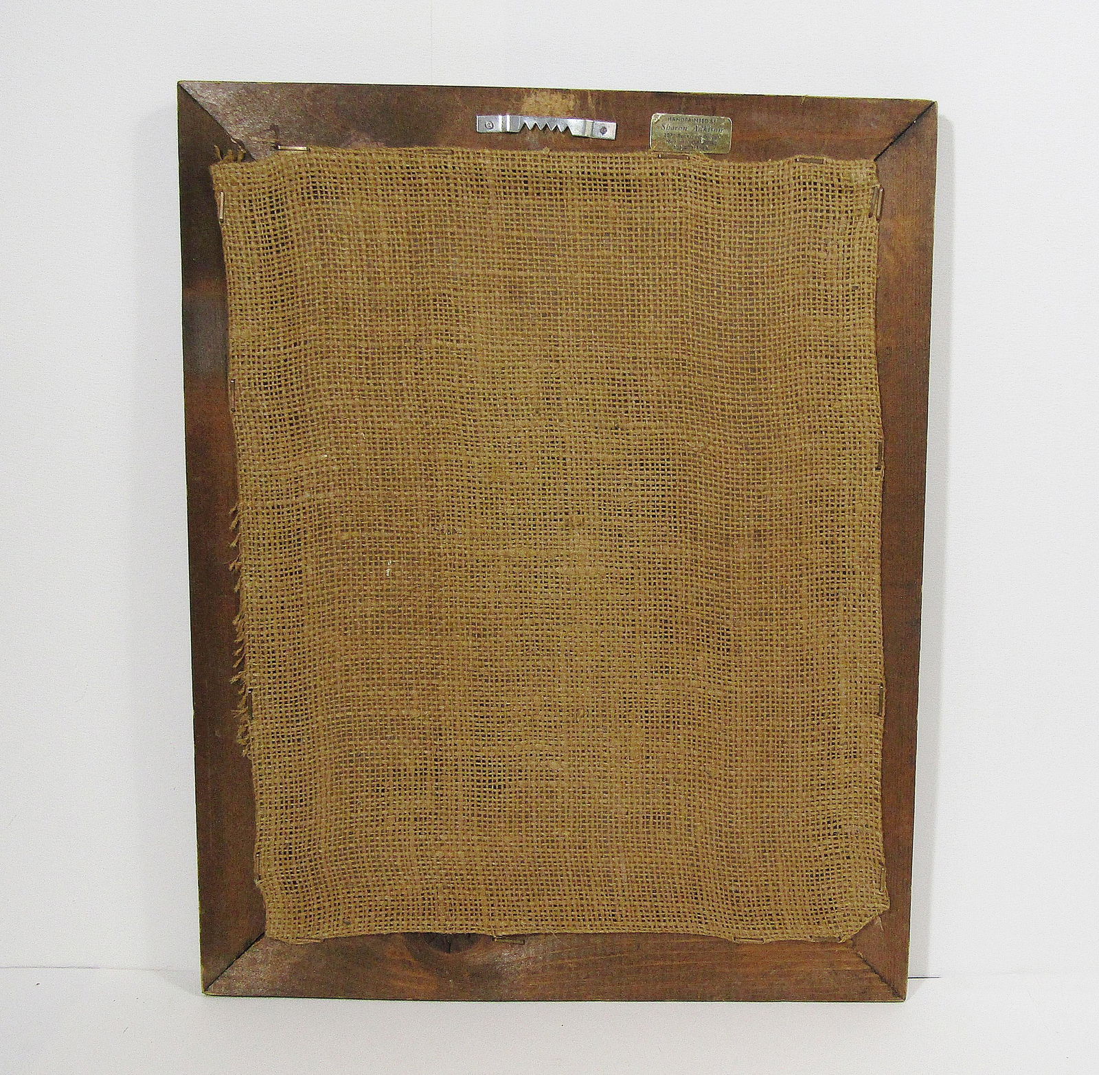 American Bald Eagle Reverse Painting on Glass by Sharon Adkison - 1980s Vintage - 7