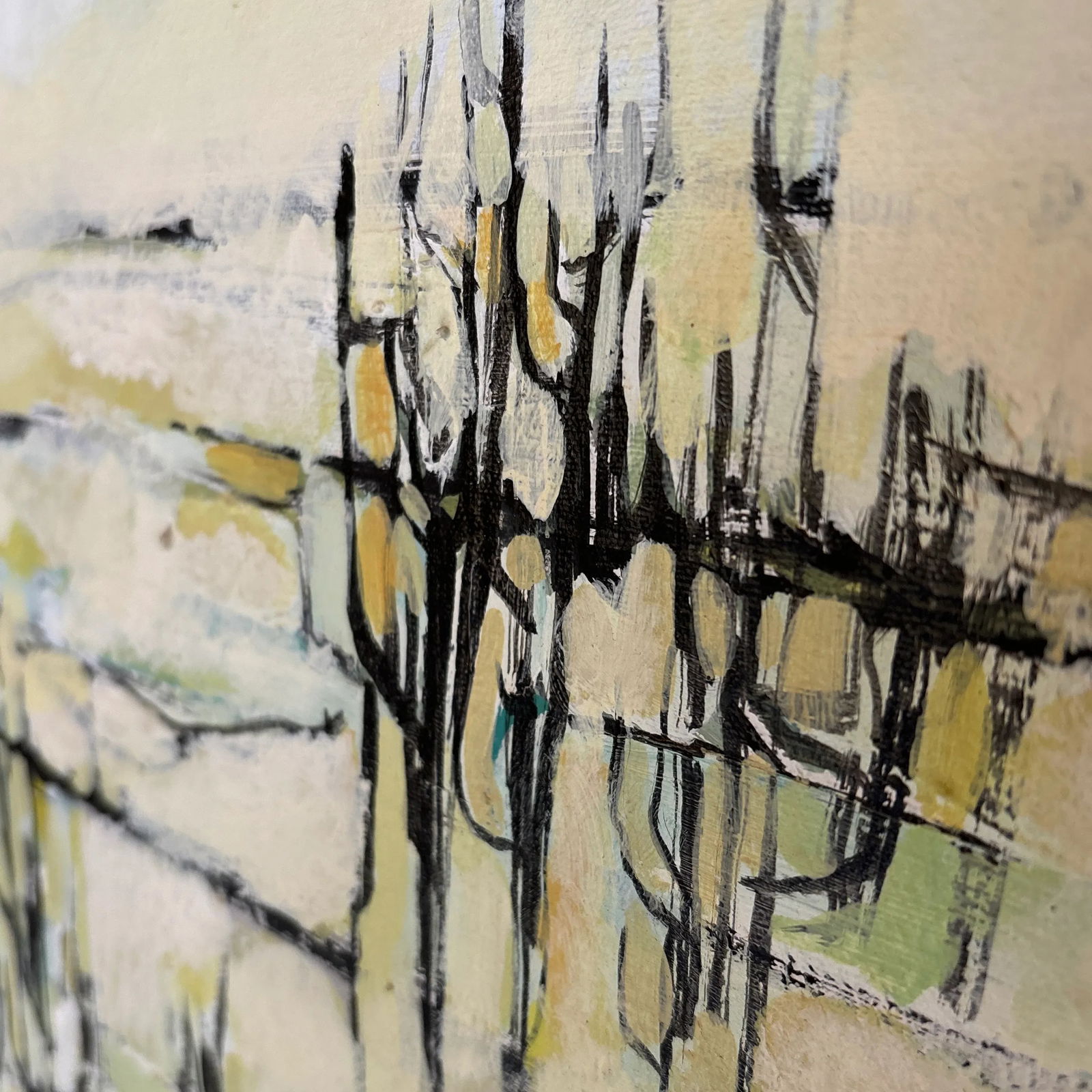 Mid-Century Modern Abstract Painting Signed by the Artist - 8