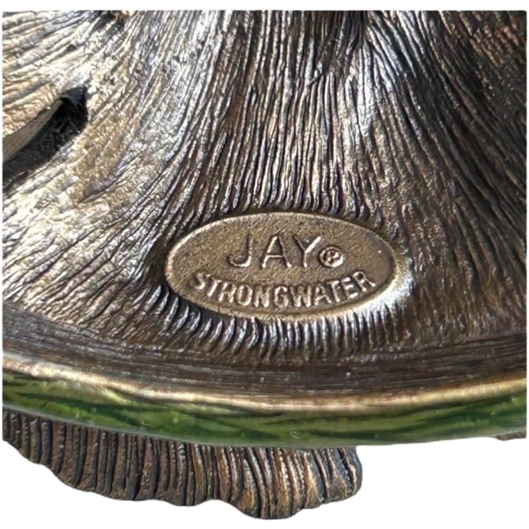 Vintage 1980's Jay Strongwater Large Opaline Jar - 9