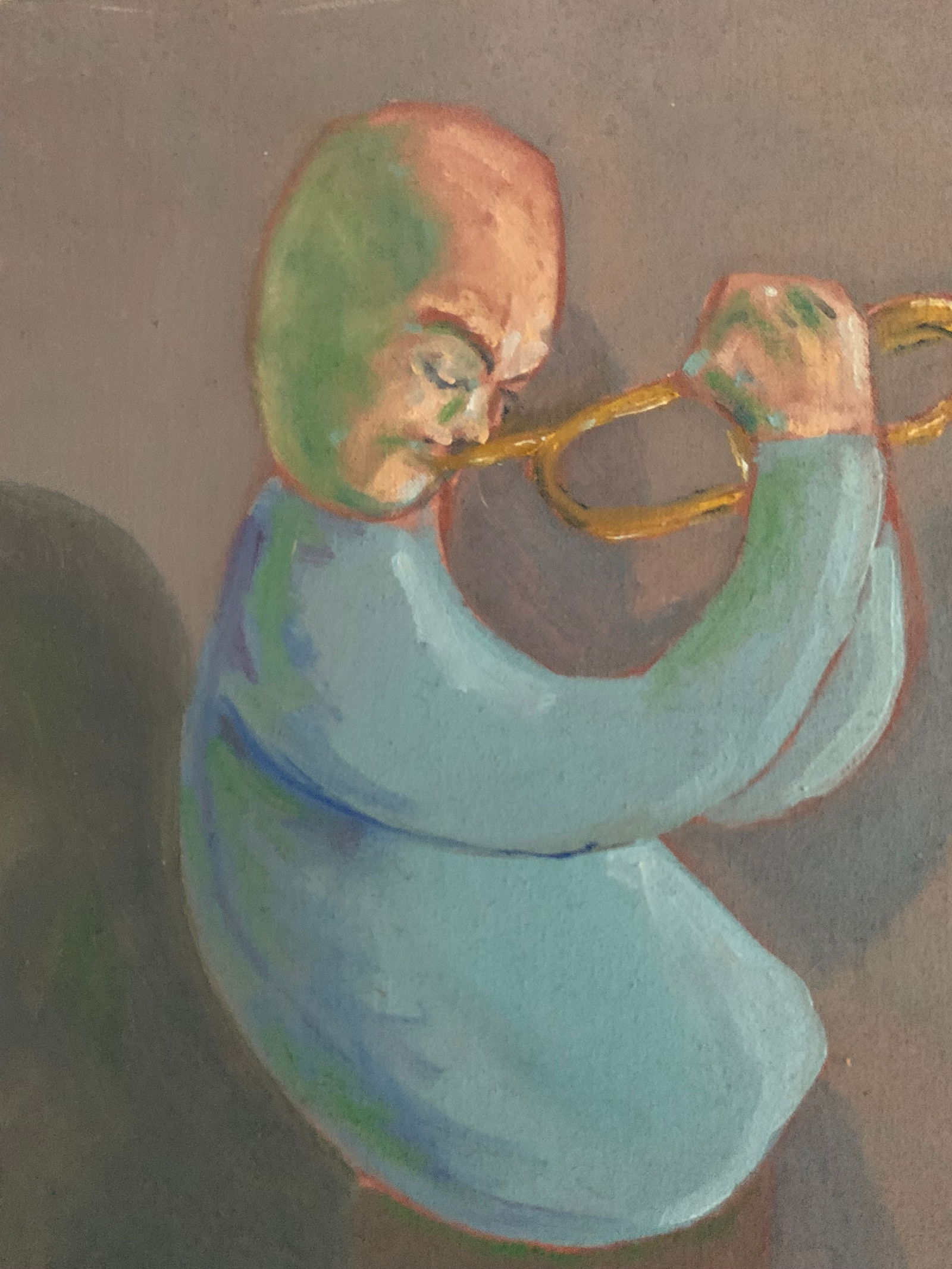 Vintage Painting - Three Street Musicians - 7