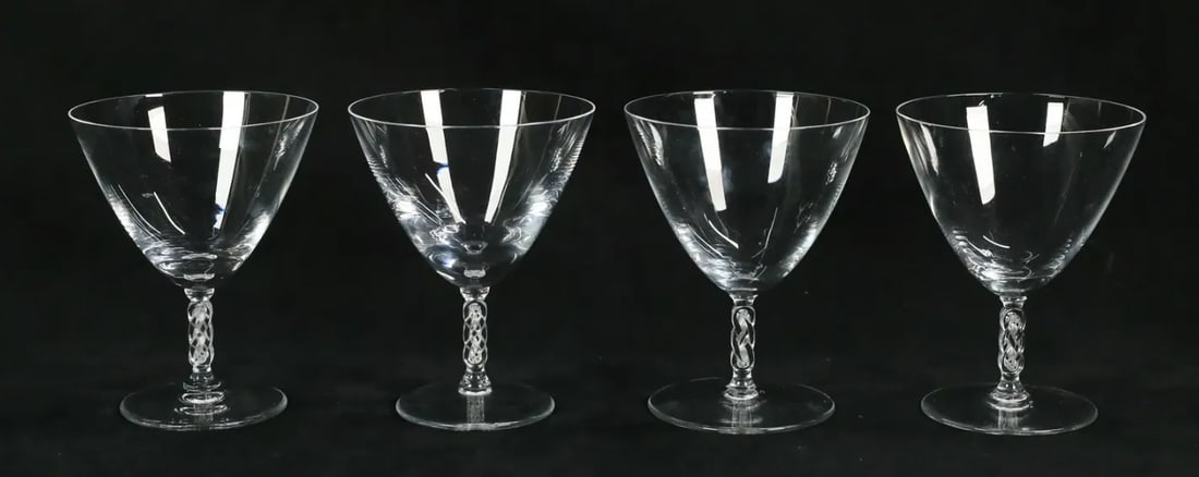 Circa 1926 Rene Lalique Guebwiller Stemware Set- 21 Pieces - 6