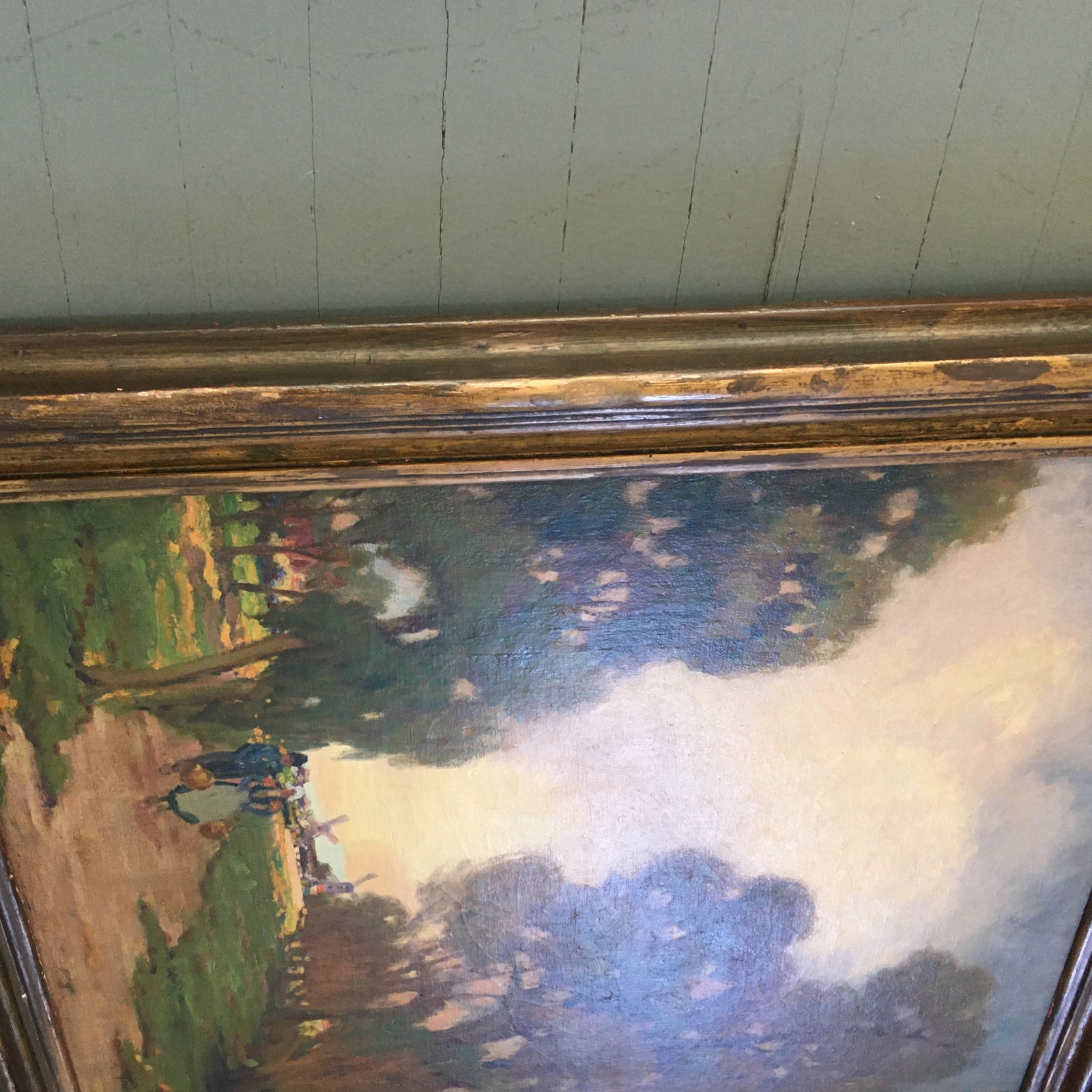 1920s Returning Home Landscape With Dutch Couple and Windmill - 9