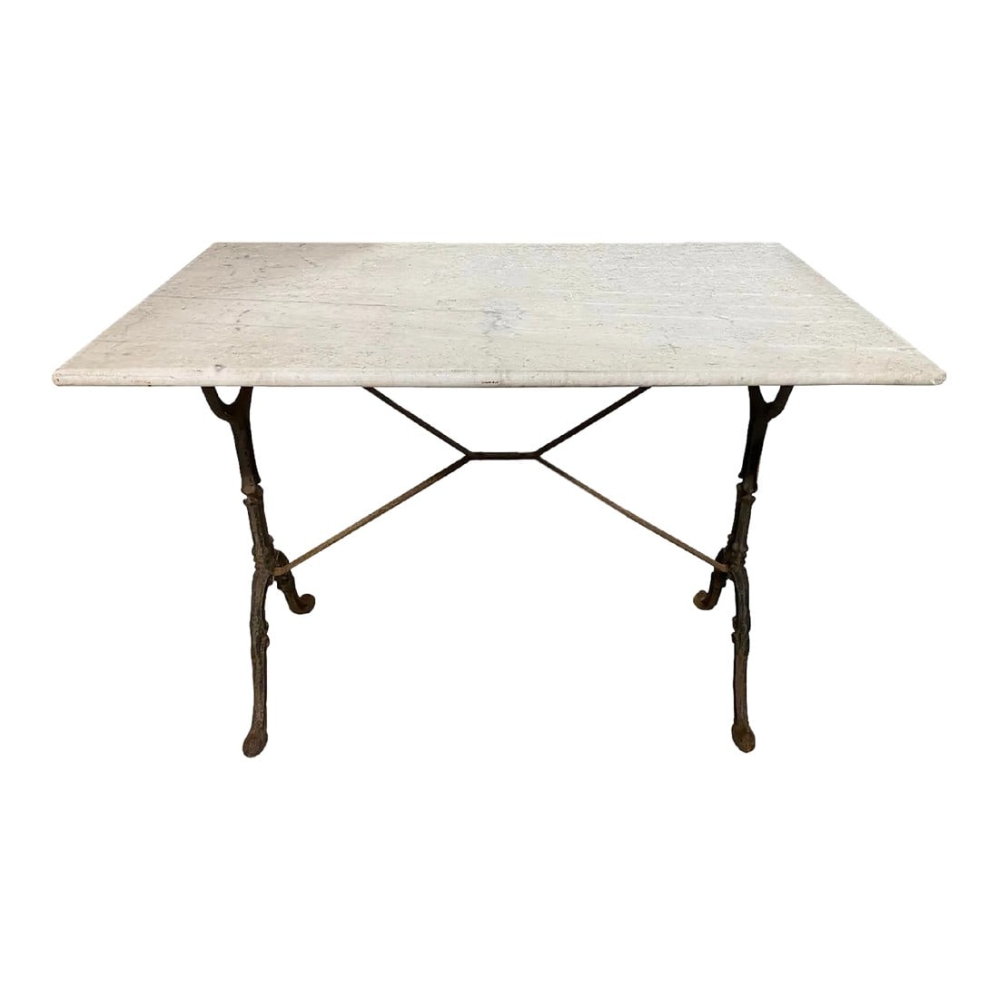Iron Table With Marble Top (1 of 7)