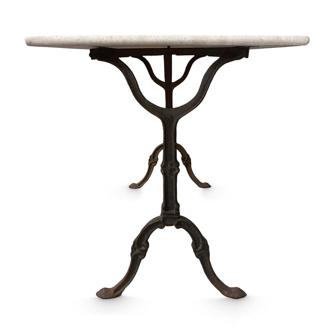 Iron Table With Marble Top - 4