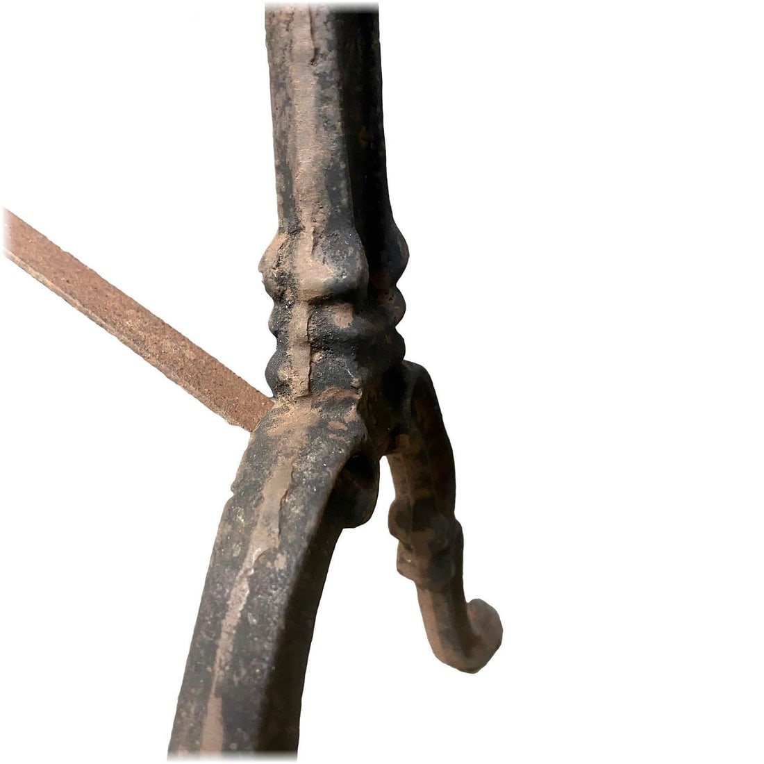 Iron Table With Marble Top - 6