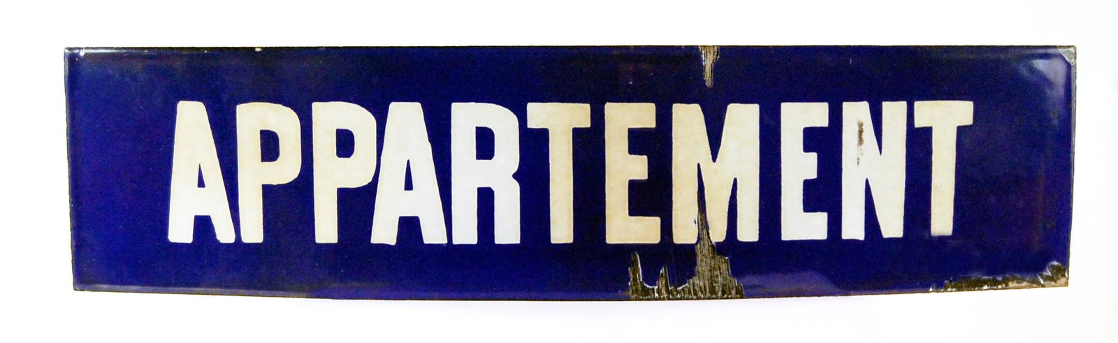 1920s Vintage French 'For Rent' Metal Signage - a Pair - 3