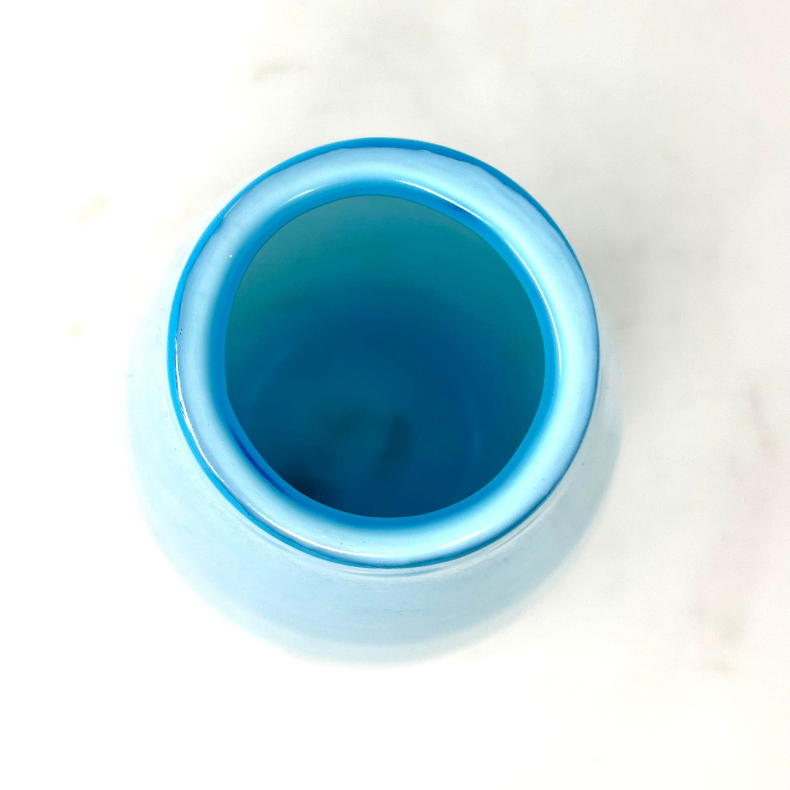 Vintage Cased Opaline Glass Vase - 5