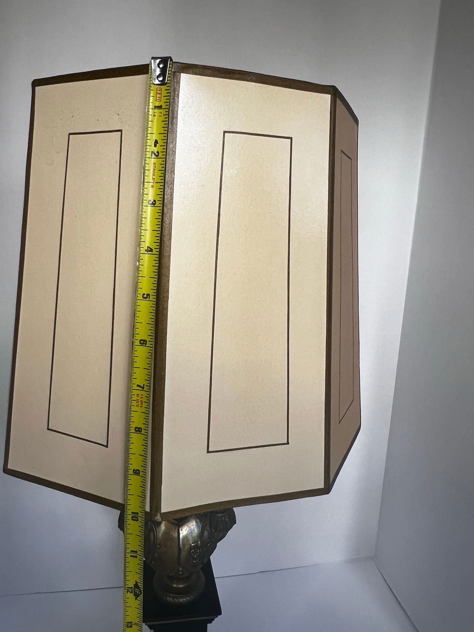 Early 20th Century Napoleon Bust Brass and Marble Table Lamp - 7