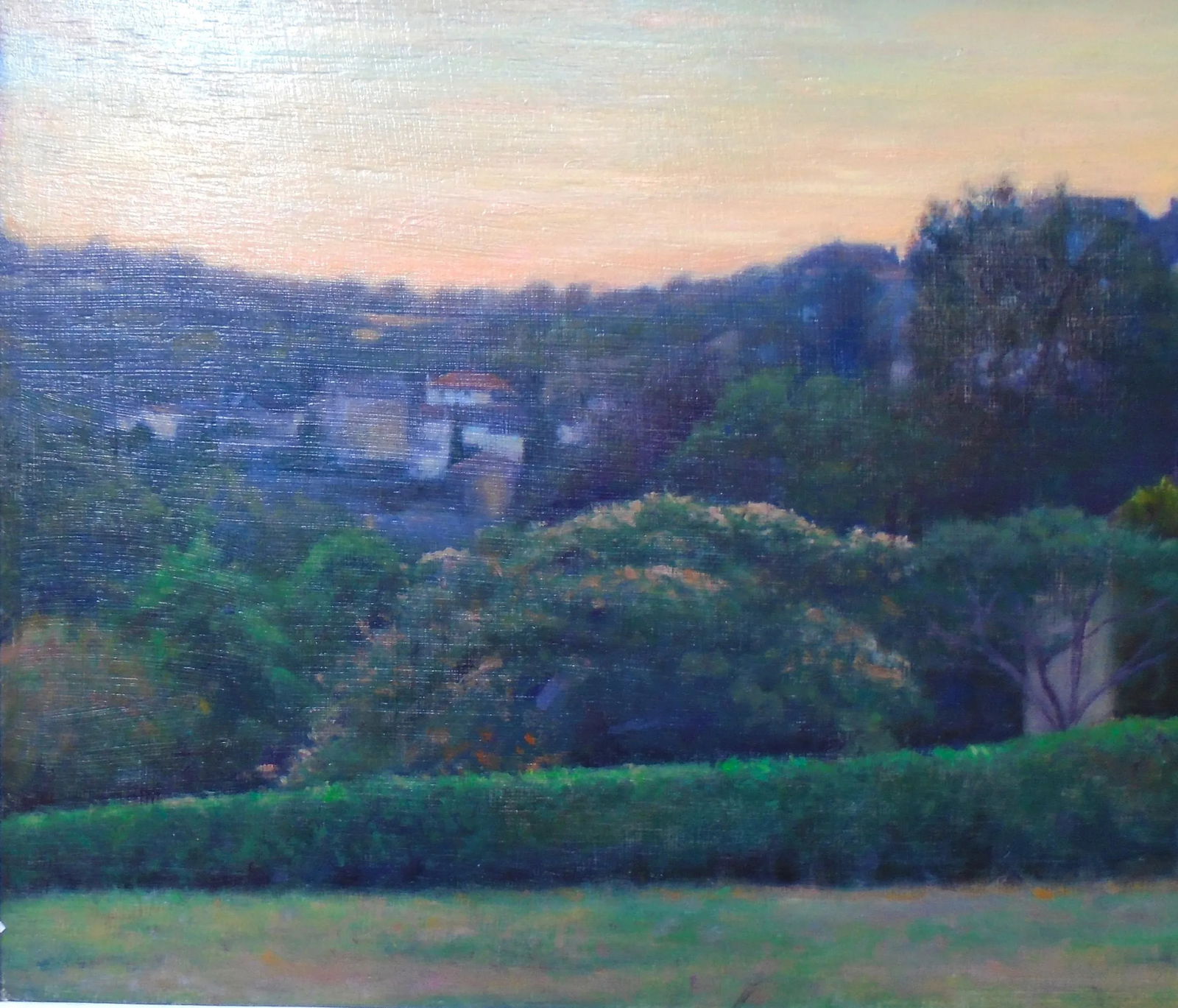 Summer Evening, Argenton Chateau Original Oil Painting, Framed - 4