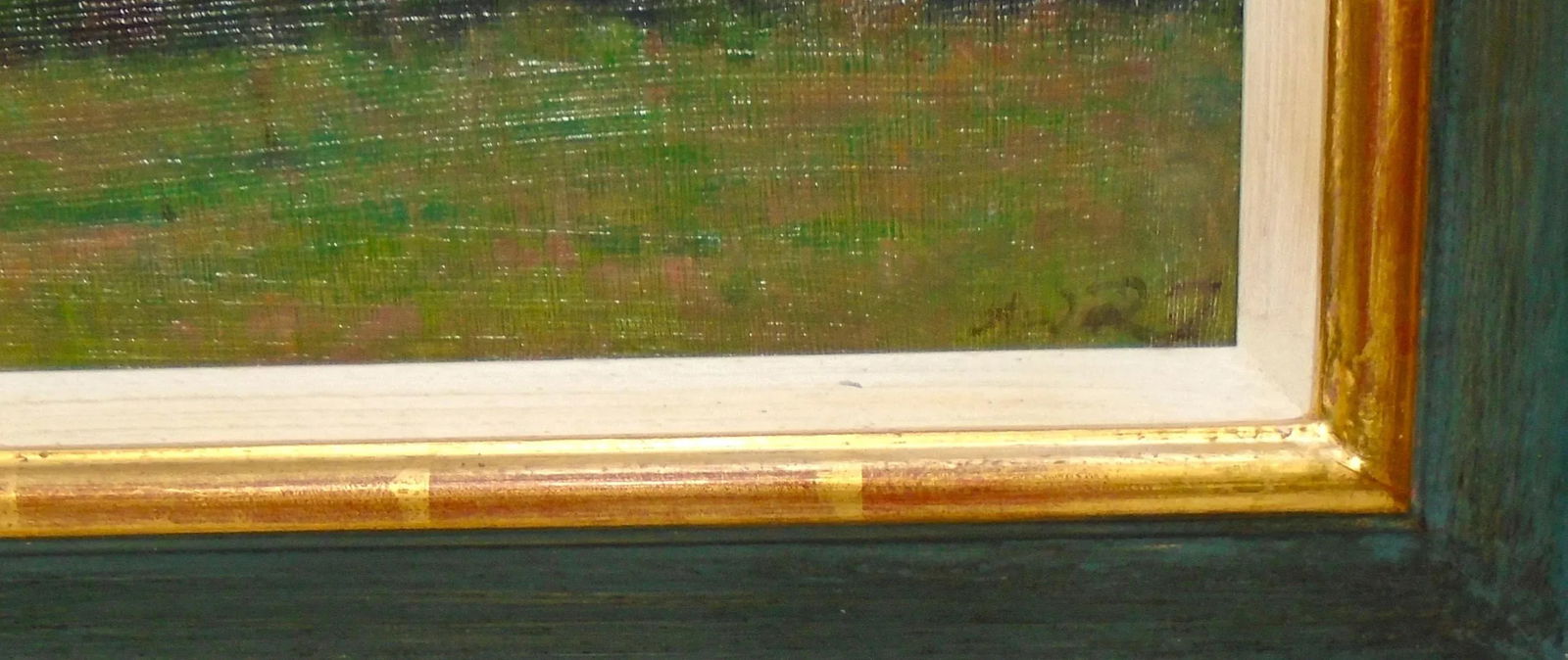 Summer Evening, Argenton Chateau Original Oil Painting, Framed - 7